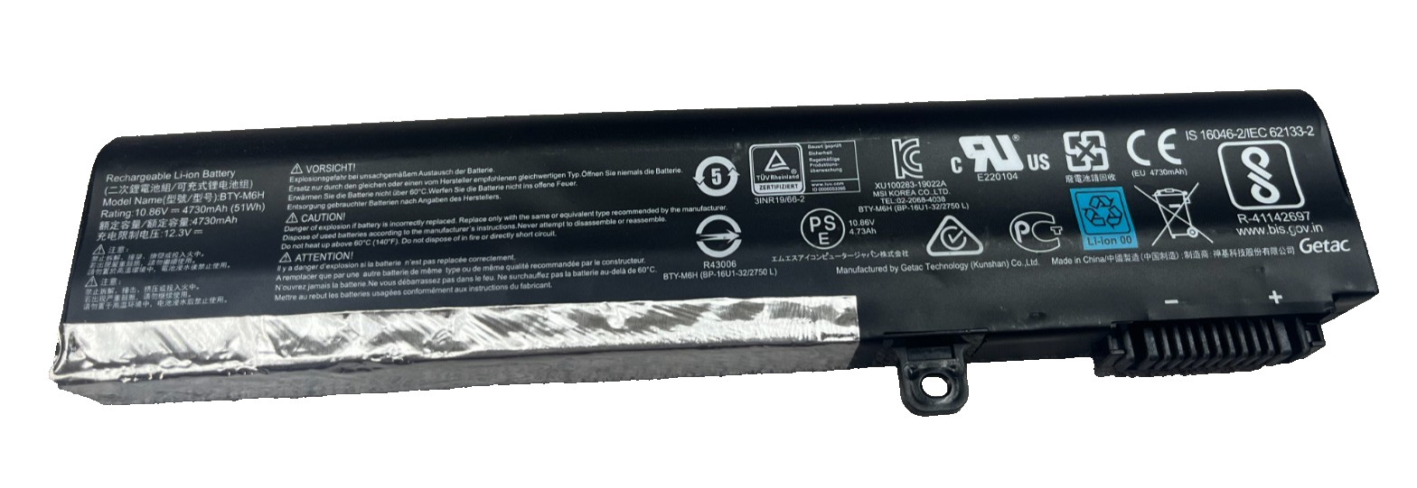 Genuine MSI ge75 raider battery BTY-M6H, ship today