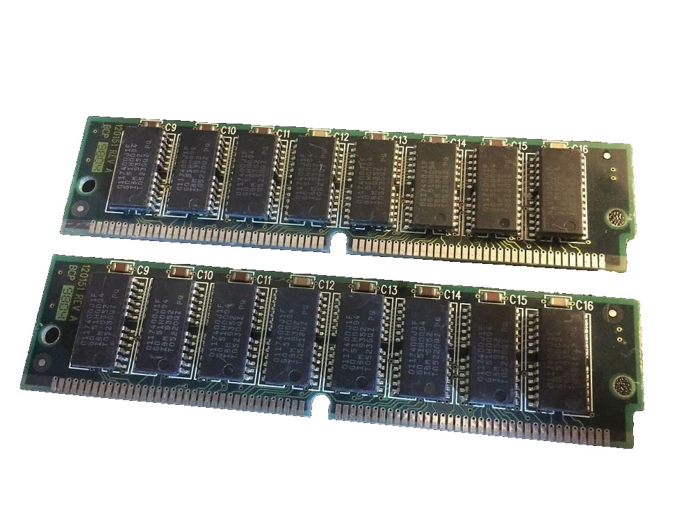 2x 32MB 72-pin 60ns FPM SIMM Non-Parity Memory 8x32 5V 64MB RAM Apple Macintosh
