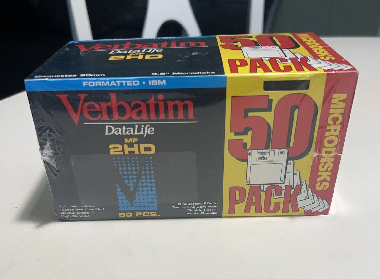 50 Verbatim DataLife MF 2HD 3.5” Microdisk Formatted Floppy Disks New SEALED