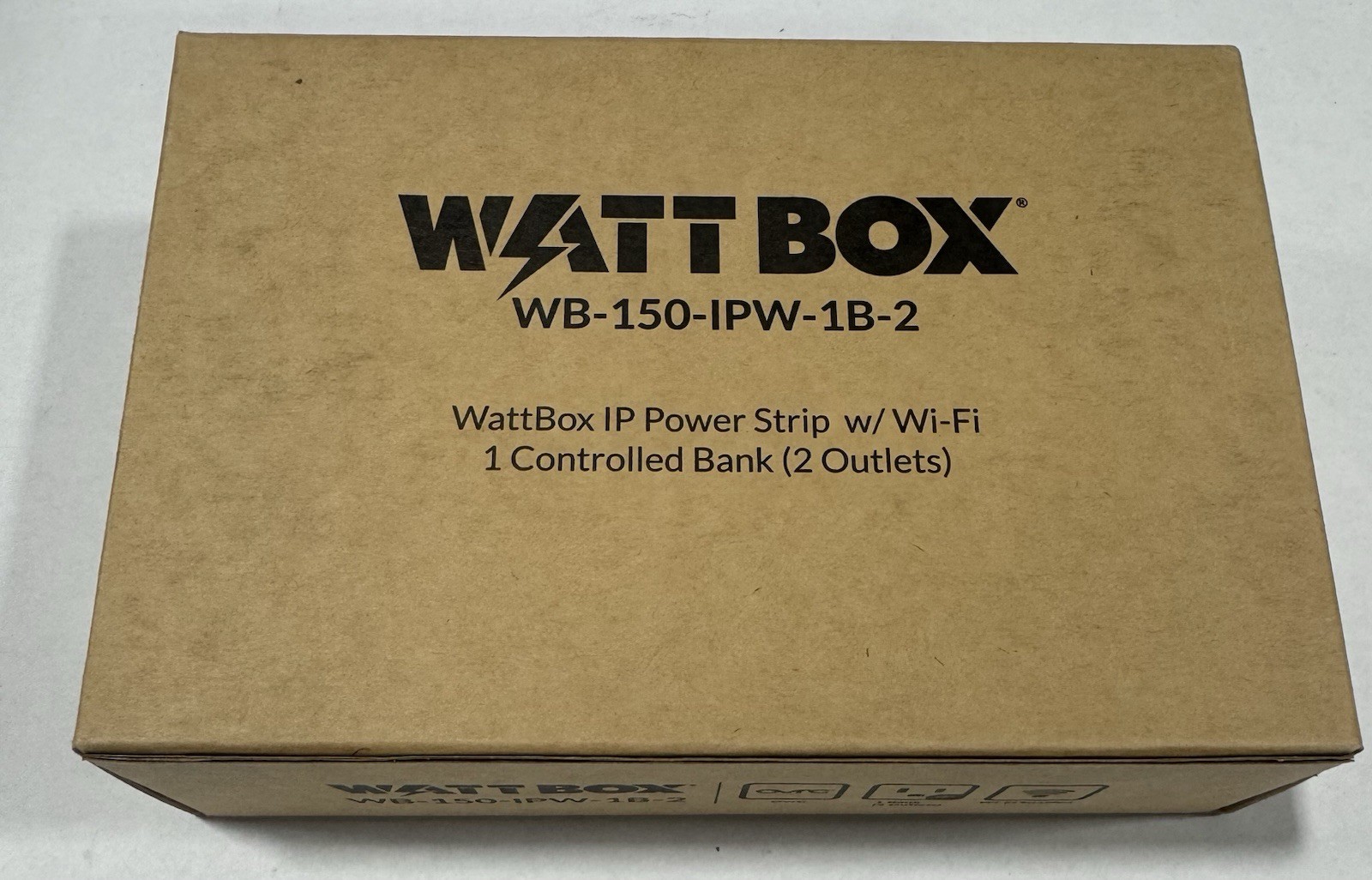 New WattBox WB-150-IPW-1B-2 Wi-Fi Smart 2-Outlets IP Power Strip