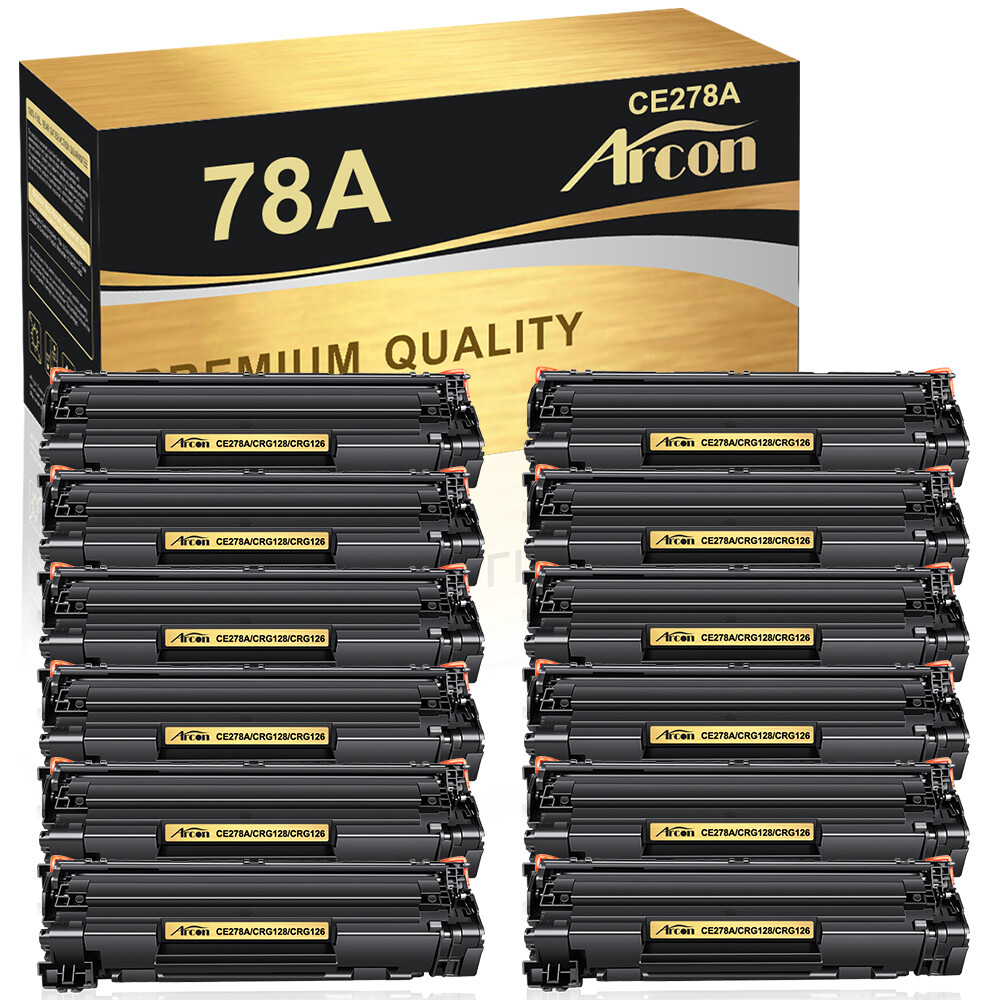 12PK CE278A Toner Compatible With HP 78A LaserJet Pro P1606DN P1606 P1566 P1560