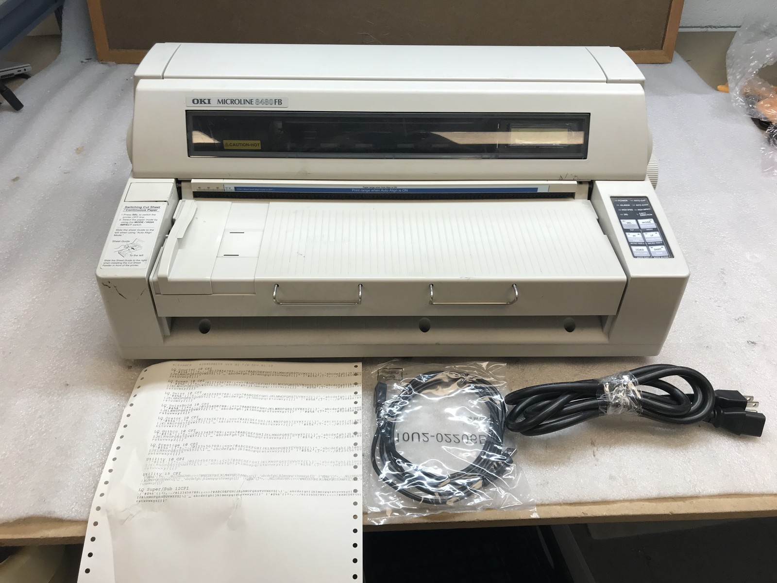 Okidata Microline 8480FB Parallel USB Finance and Insurance 24-Pin Dot Matrix