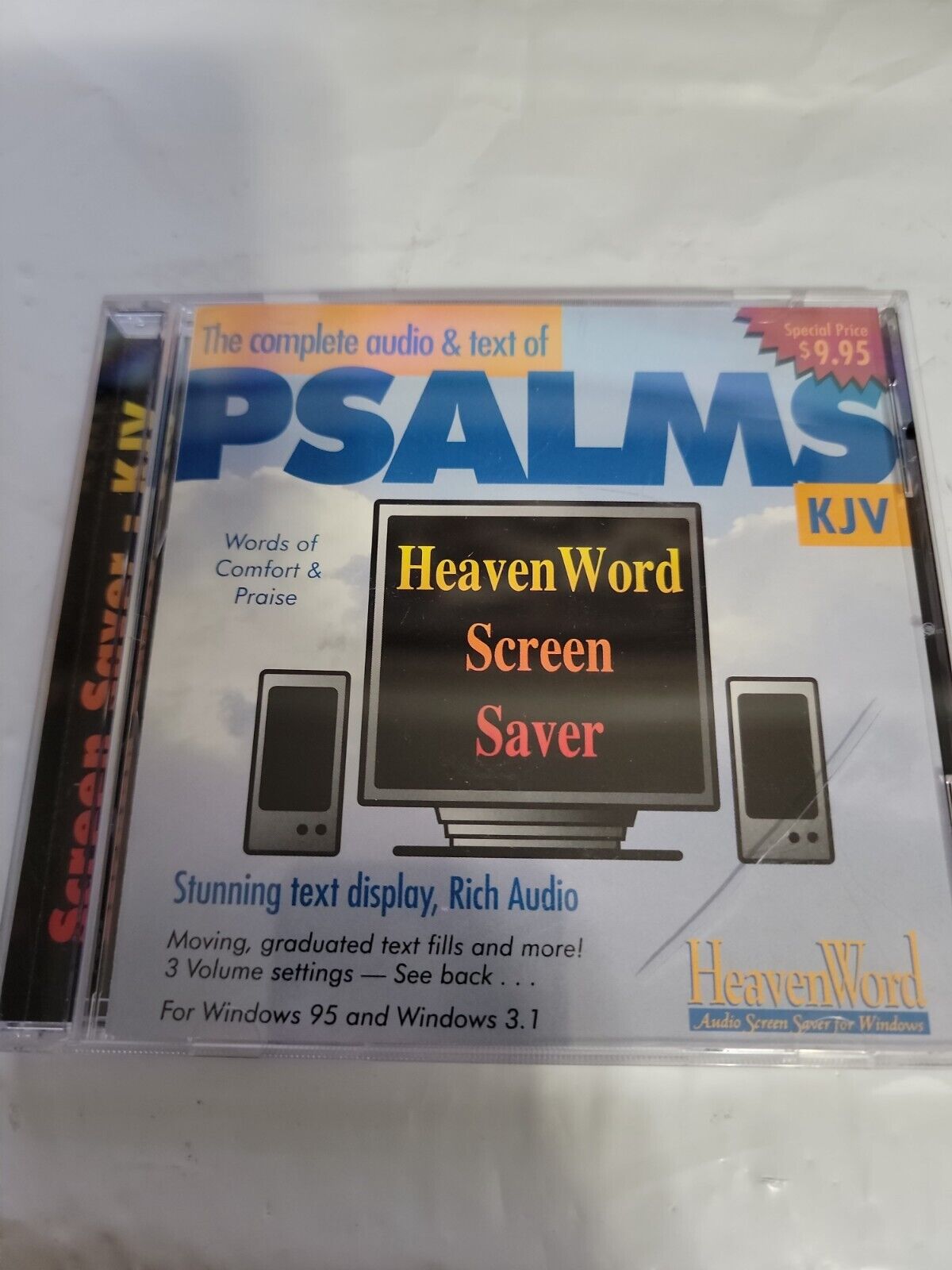 Complete Audio & Text of Psalms KJV Screen Saver Windows 95/3.1 CD ROM 