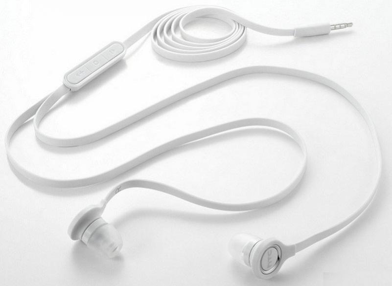 FLAT WIRED EARPHONES OEM HANDSFREE EARBUDS W MIC HEADSET For PHONE TABLET iPOD