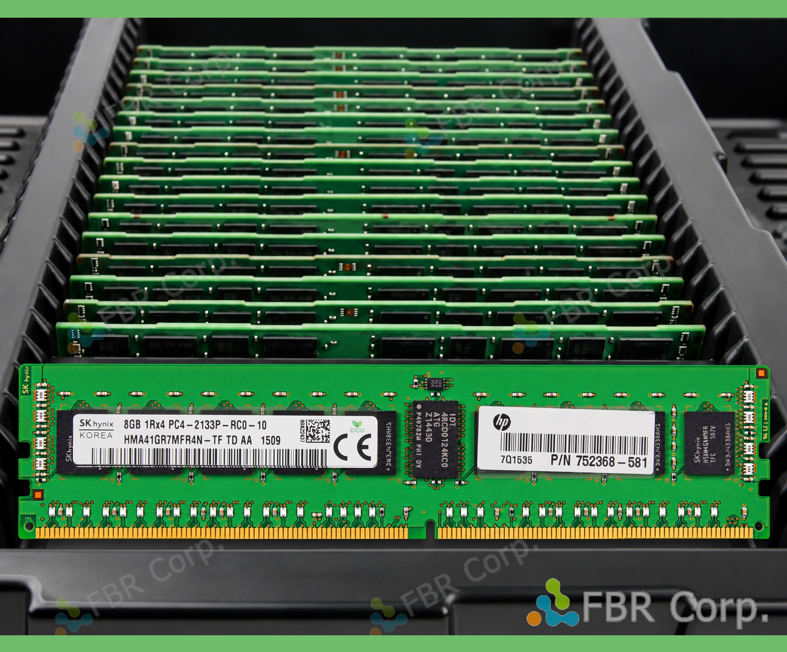 Grade A SK Hynix HPE 8GB PC4-2133P DDR4 1Rx4 RDIMM RAM HMA41GR7MFR4N-TF LOT