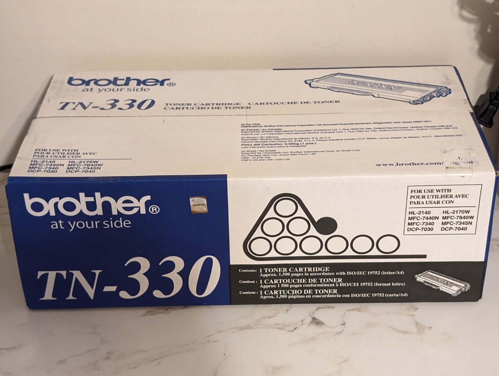 AUTHENTIC OEM Brother TN-330 Toner Cartridge Black Toner Cartridge NEW IN BOX