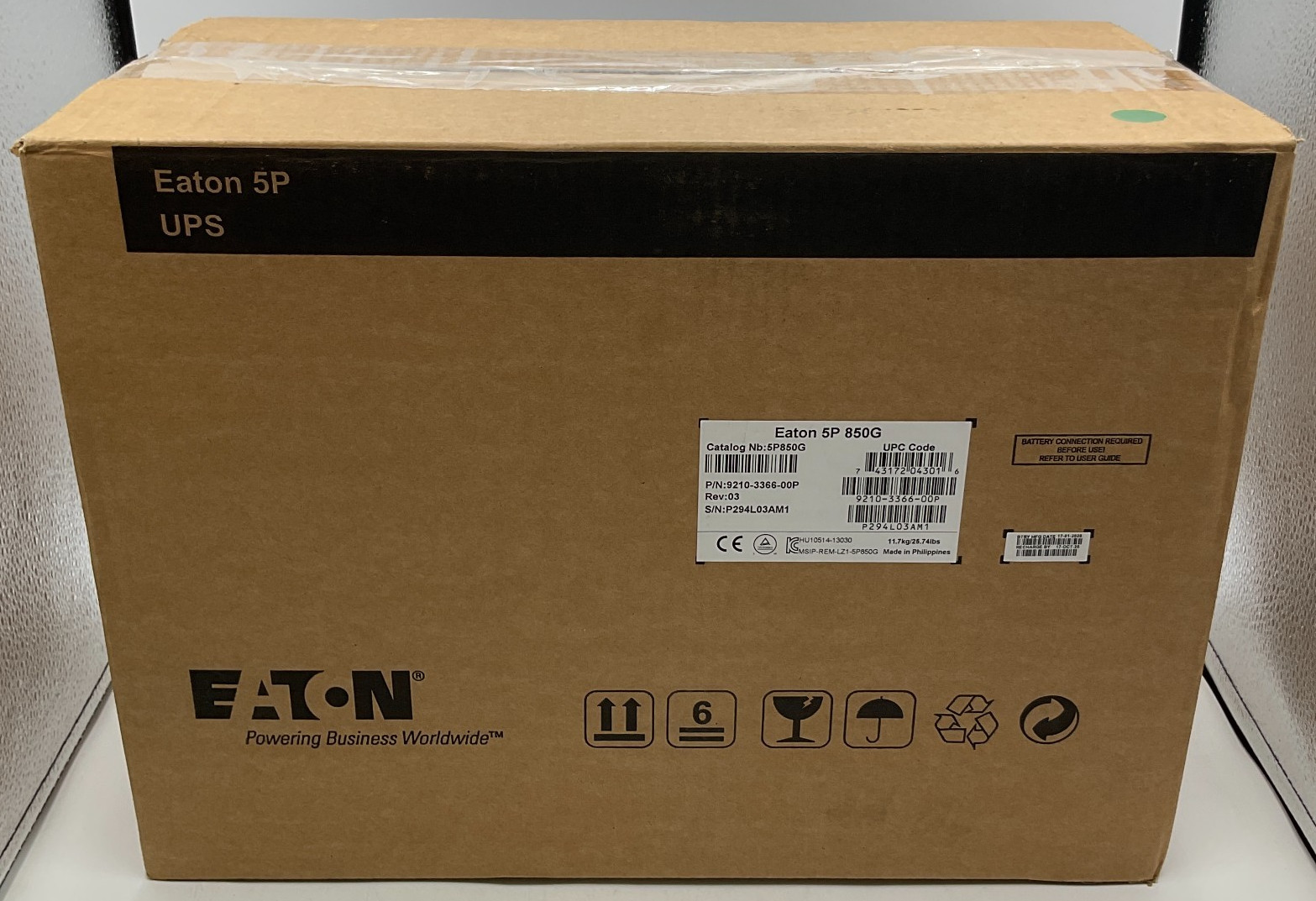 NEW Eaton 5P850G 850VA 600W Tower UPS Battery Backup 230V