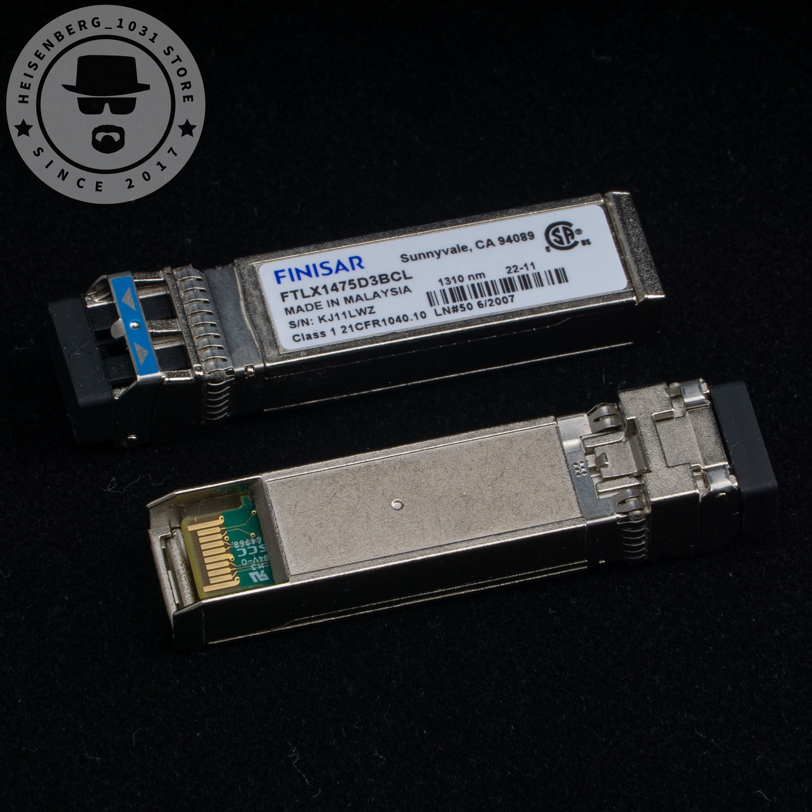 FINISAR FTLX1475D3BCL 10Gb/s 10km 1310nm Single Mode Datacom SFP+ Transceiver
