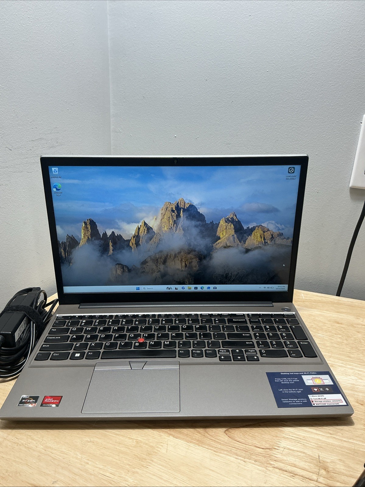 Lenovo ThinkPad E15 Gen 4 AMD Ryzen 5625u 2.3GHZ 8GB 512GB SD WCam W11 Cord