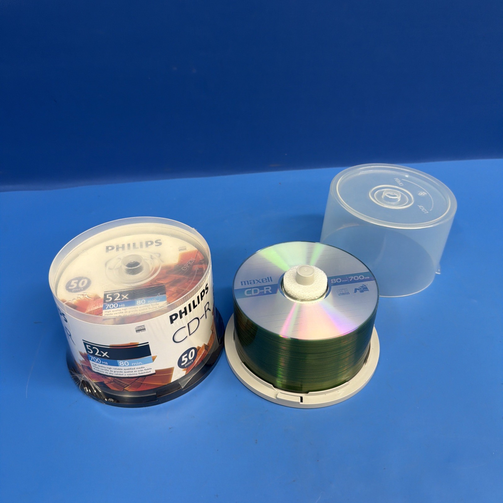 Maxell & Philips Blank CD-R 700MB 80 Min Recordable Discs Lot of 95