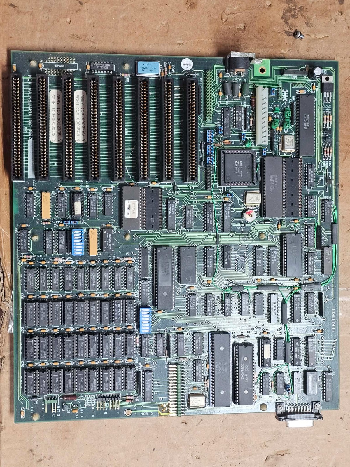 Clean Vintage Retro Rare NCR Desktop Motherboard Model 1012 Class 3285 8088 CPU