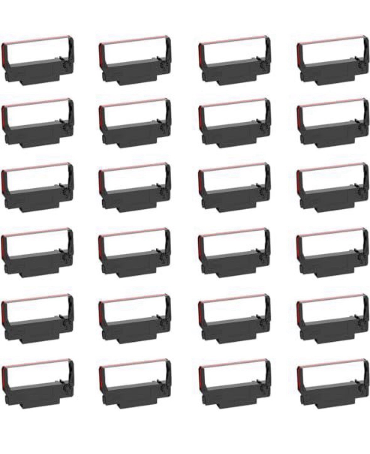 24 PACK ERC-30 ERC-34 ERC-38 BLACK/RED PRINTER RIBBON REPLACEMENTS
