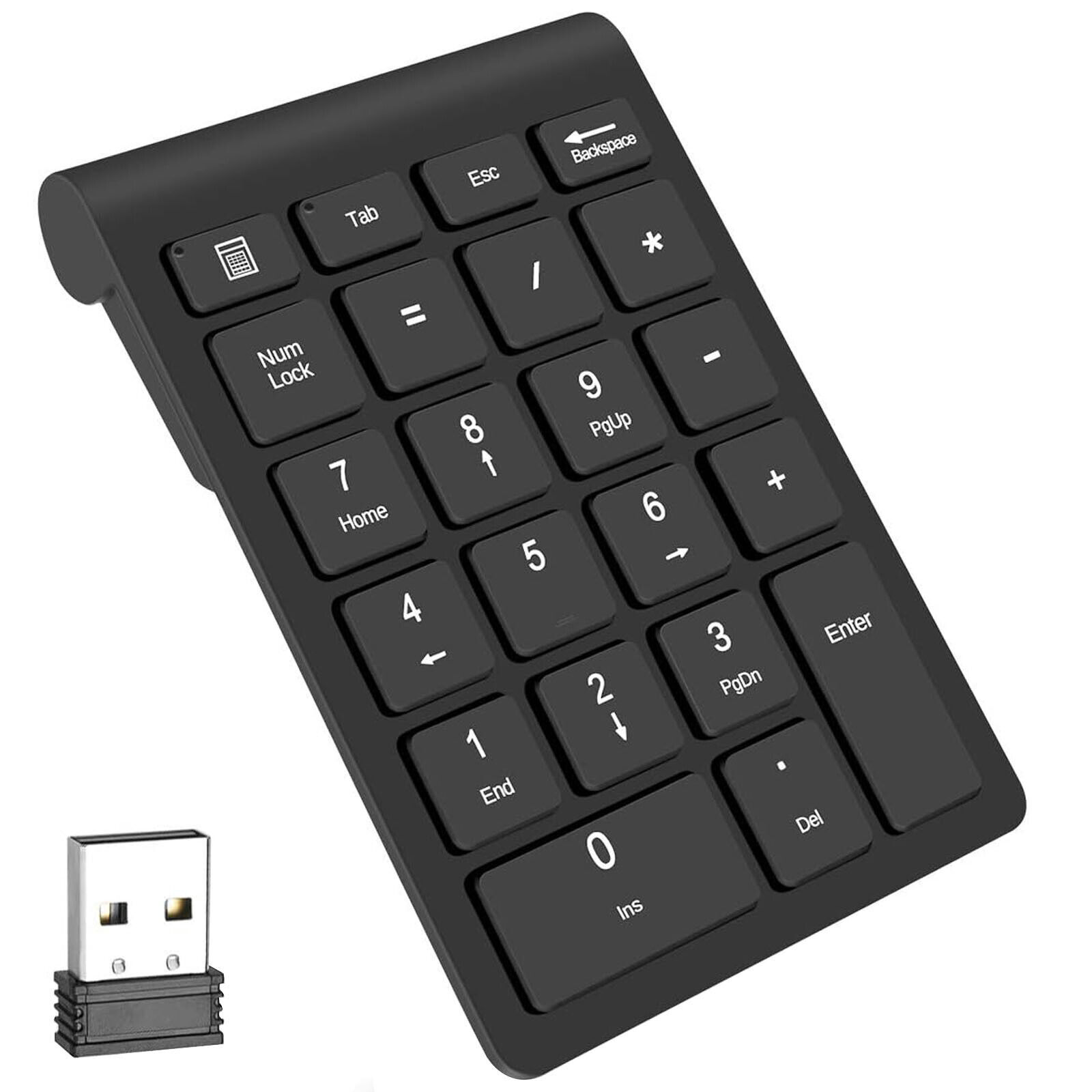 ABS Portable 22 Keys 2.4G Wireless Number Pad Numeric Keypad for Laptop Desktop