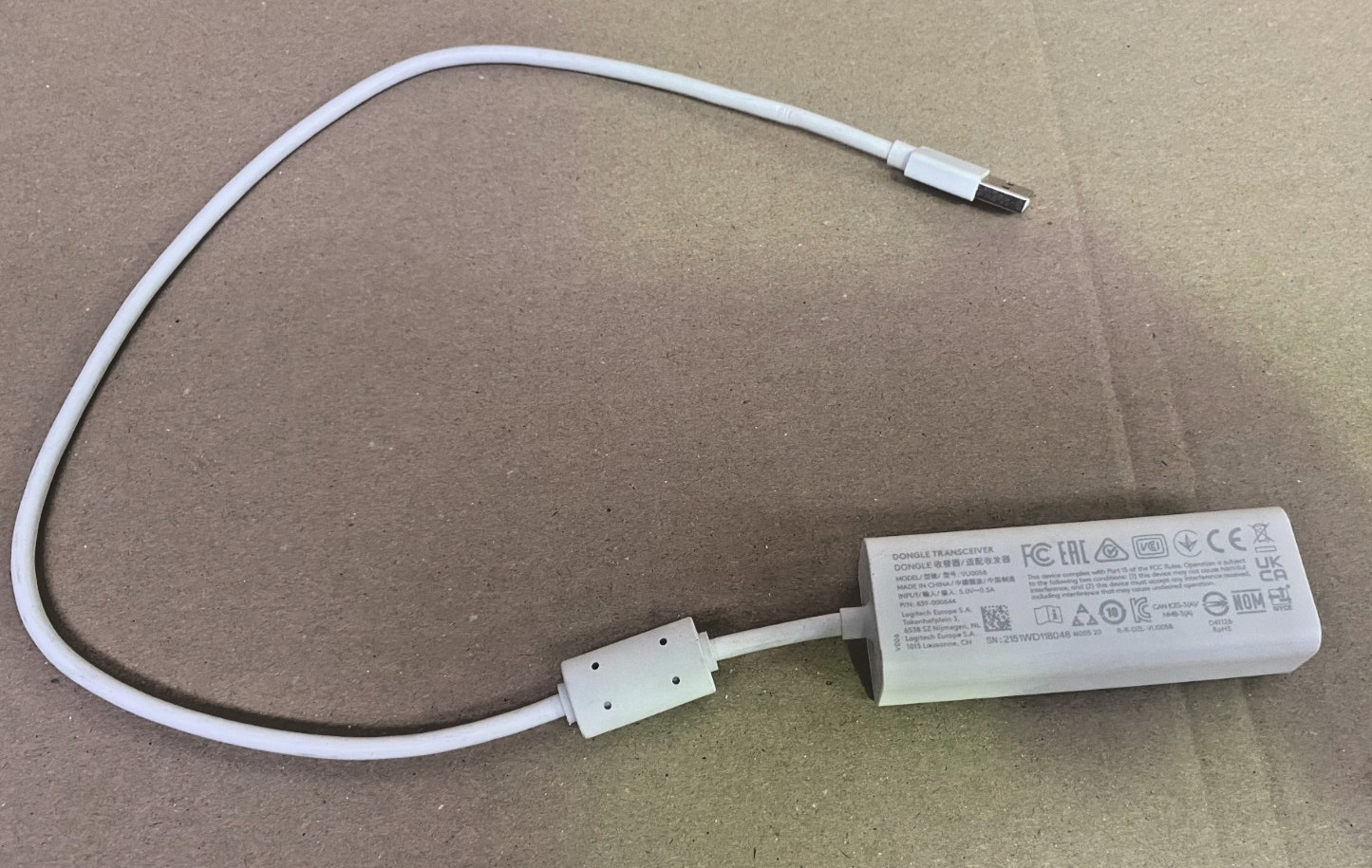 Genuine Logitech VU0058 Ethernet Dongle Transceiver – For Cat5e Kit & Logitech S