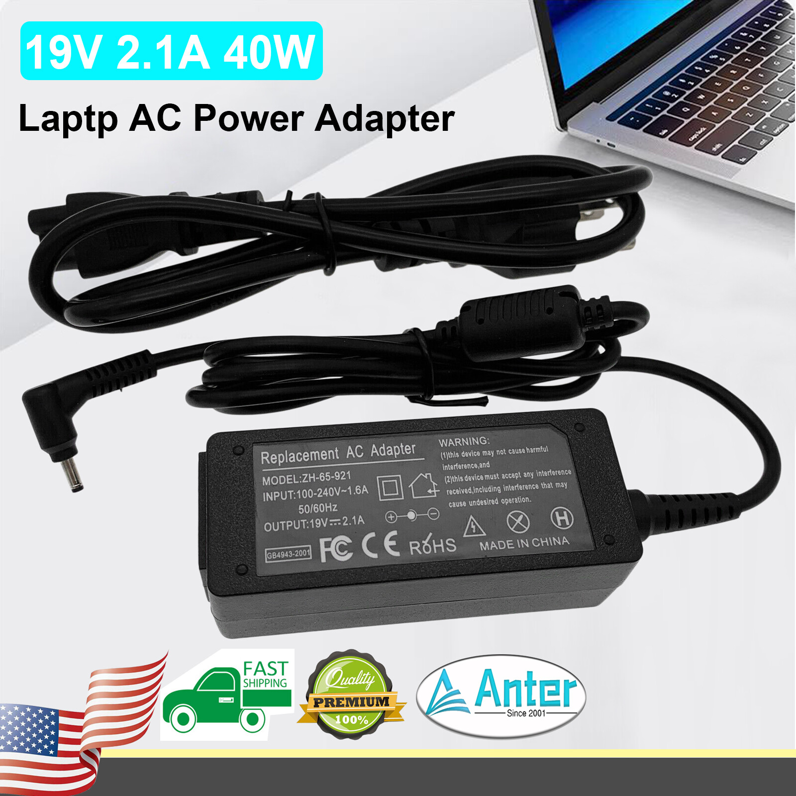 Charger For Samsung Notebook 7 Spin NP730QAA 2-in-1 laptop AC Adapter Power Cord