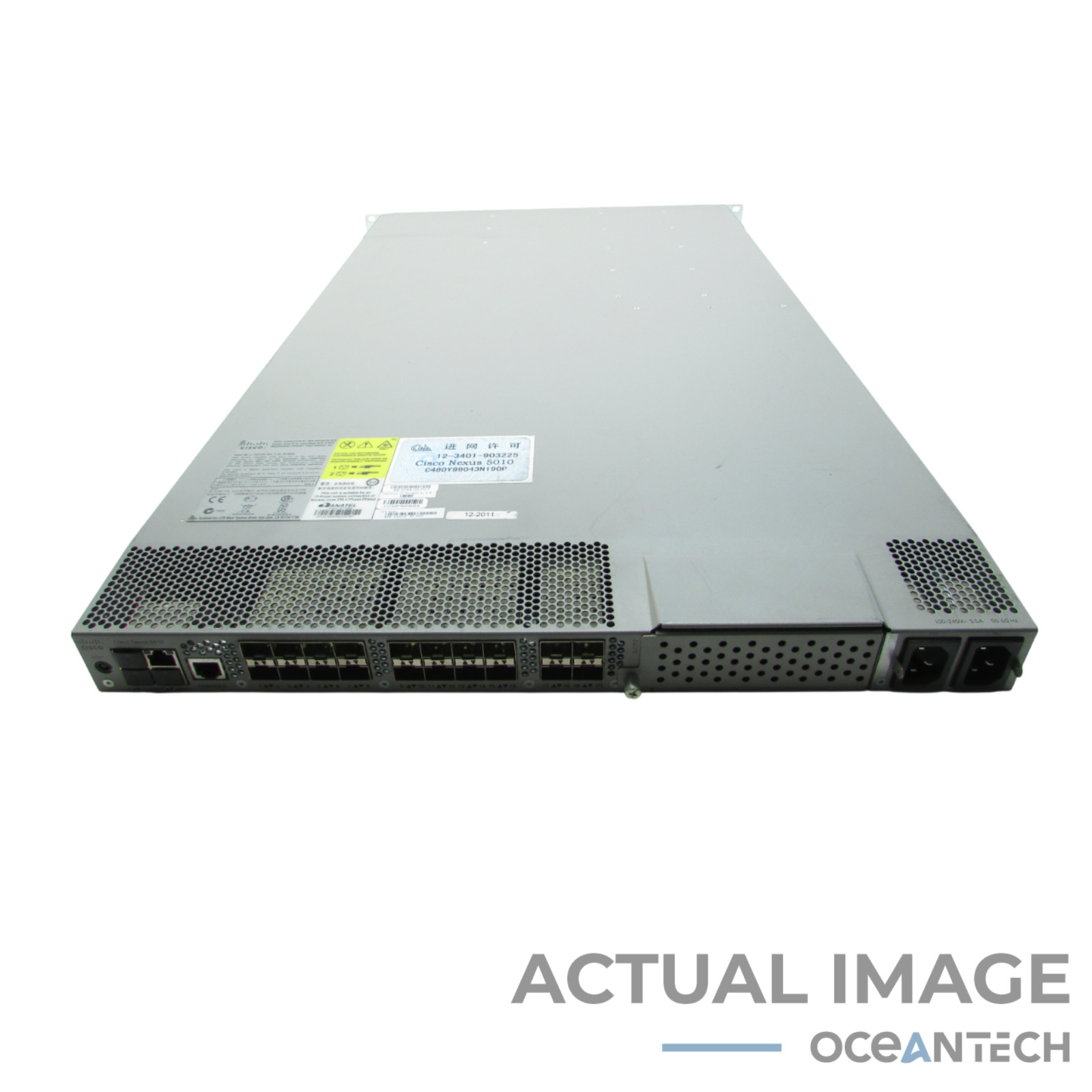 Cisco N5K-C5010P-BF V03 Ethernet Switch W/ 2x N5K-PAC-550W No MJS