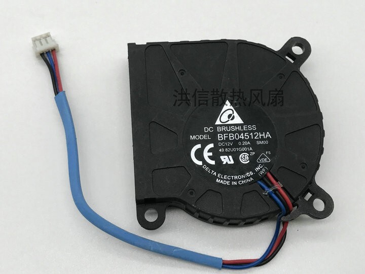 DELTA 4510 BFB04512HA DC12V 0.20A 45mm projector cooling fan 3pin