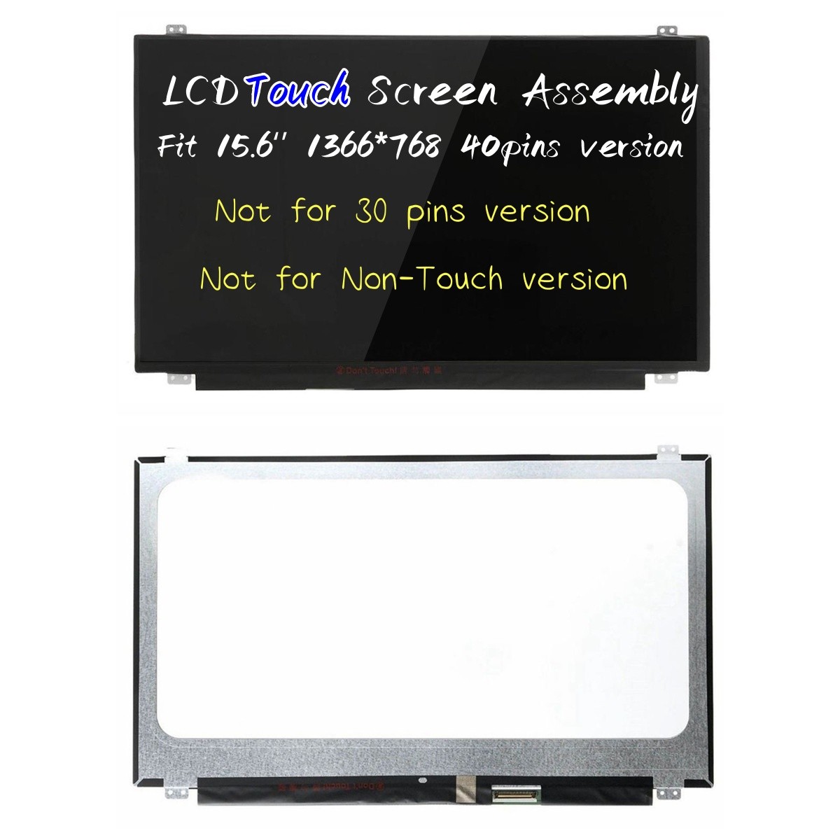 For HP 15-F337WM 15-F300 LCD Touch Screen 40pin HD Replacement LED 15.6" NEW