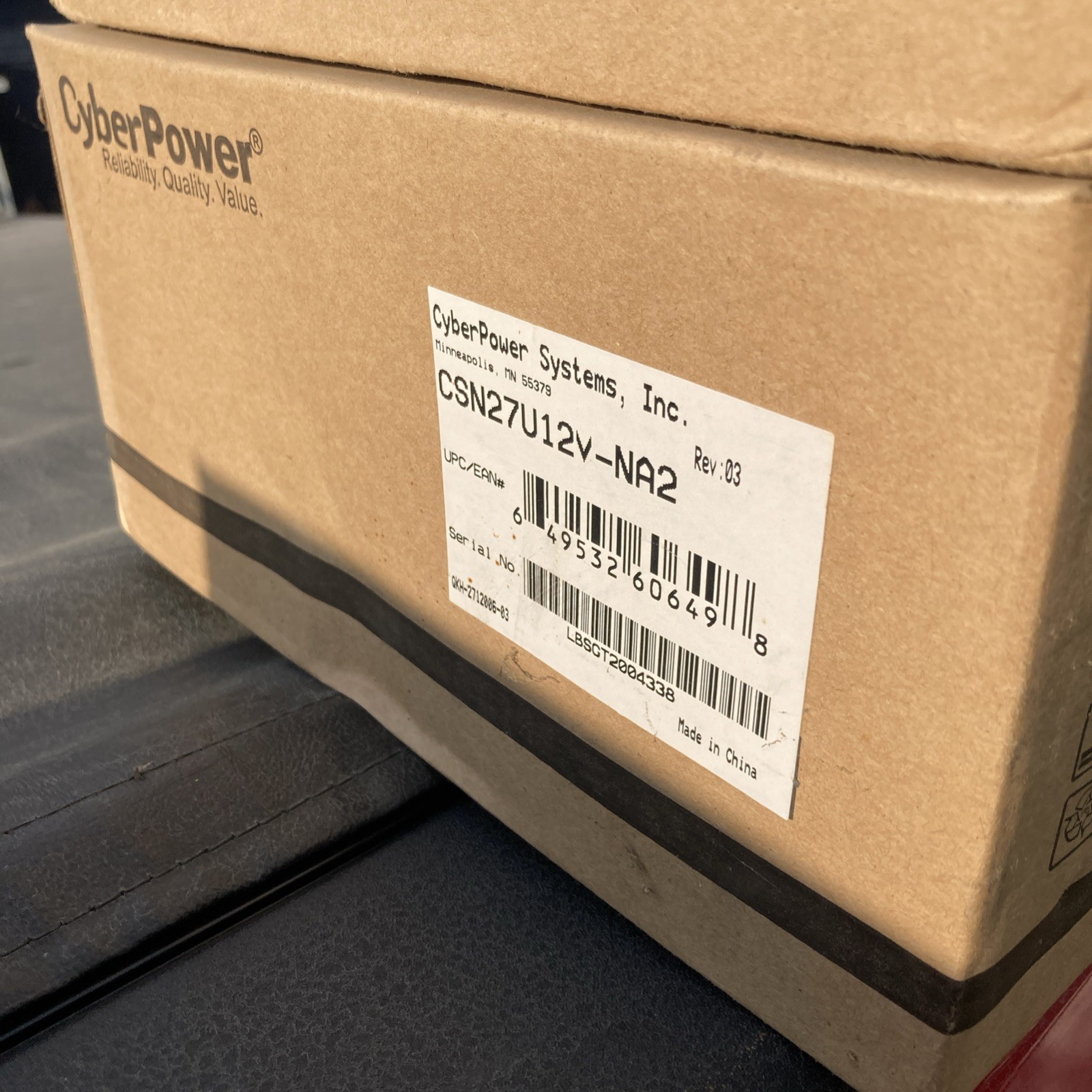 CYBERPOWER CSN27U12V2 27W BATTERY POWER BOX