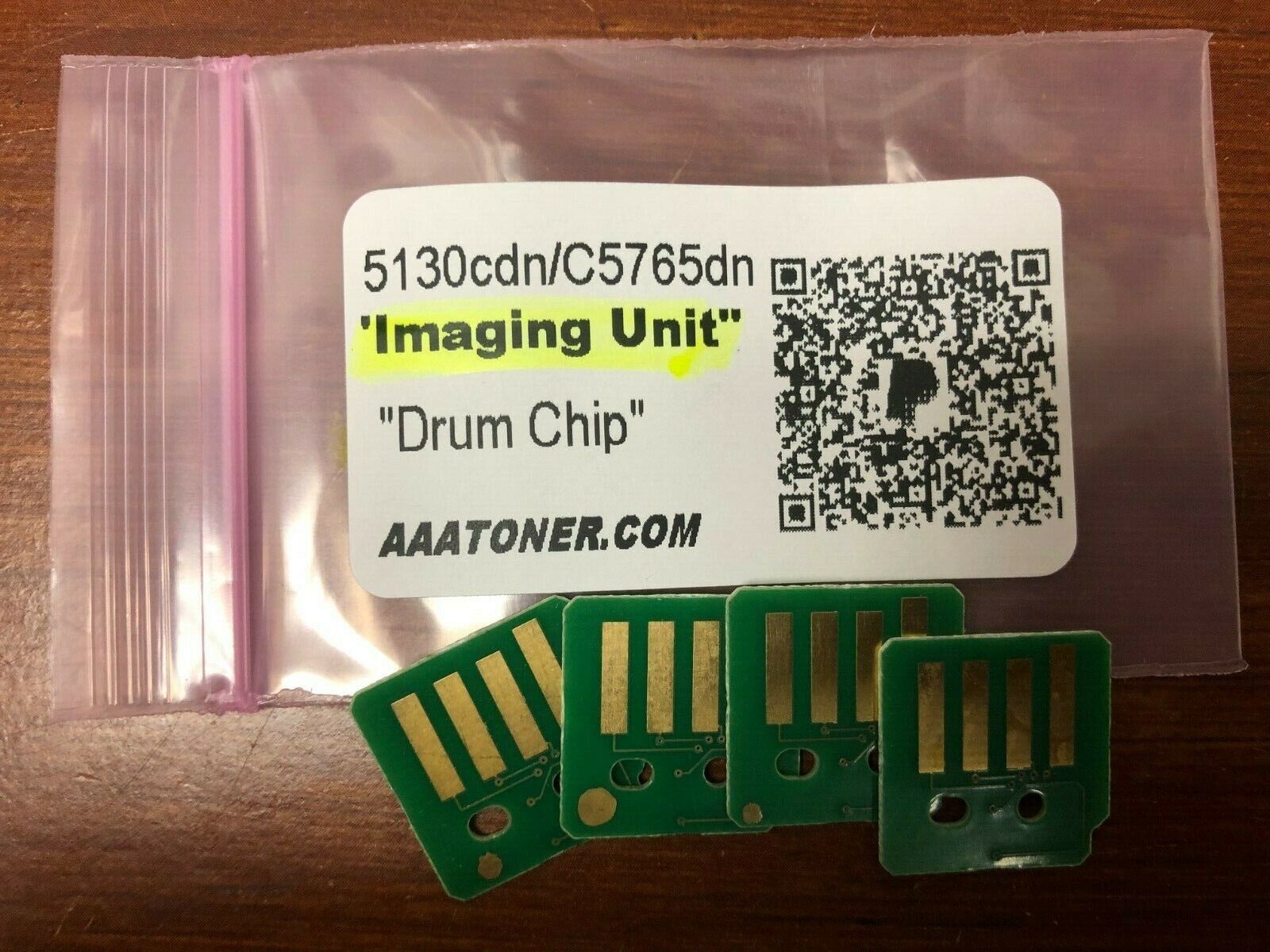 4 x DRUM Chip (IMAGING UNIT) for Dell 5130cdn, c5765dn Laser Printer Refill