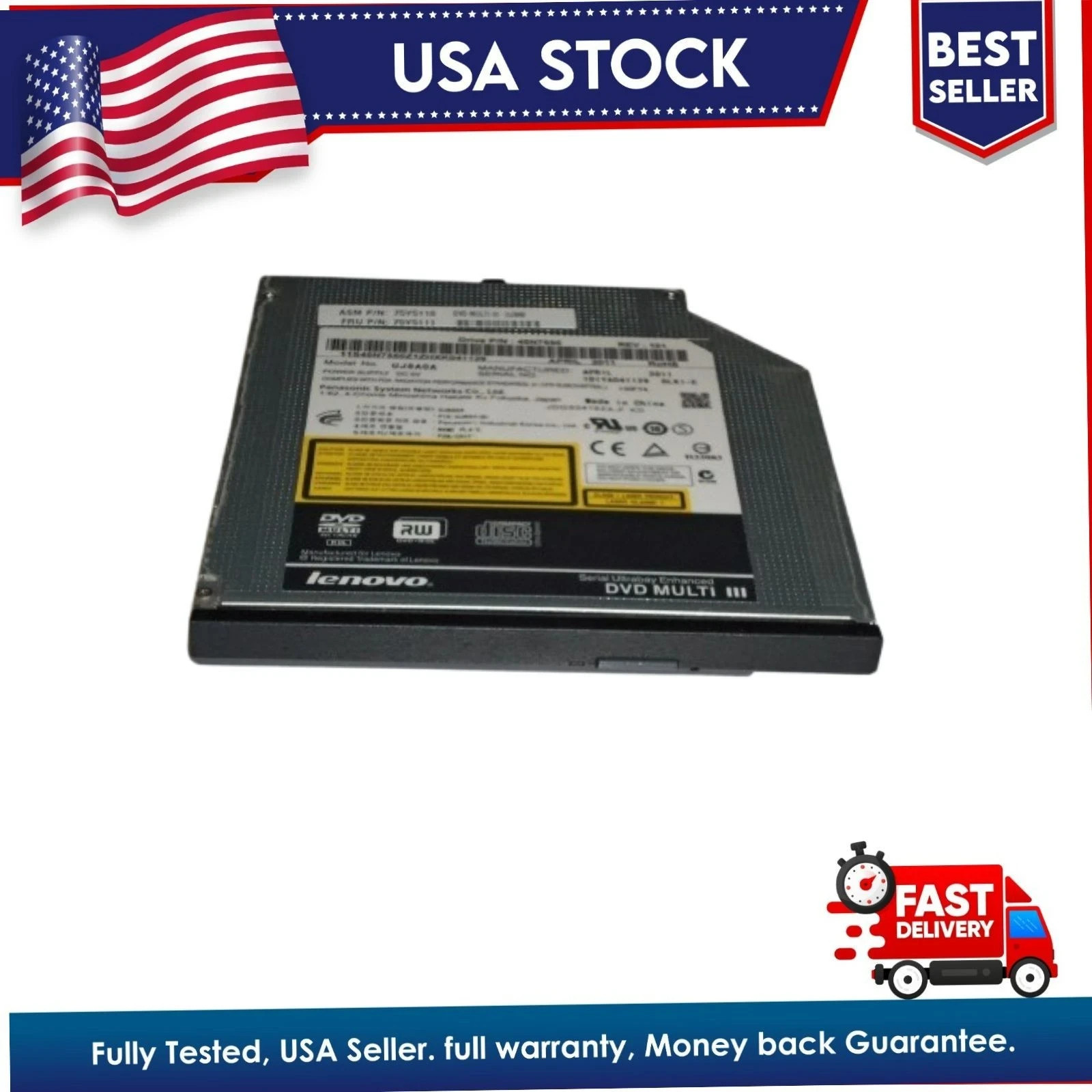 Lenovo ThinkPad T420 T510 T520 W510 DVD±RW CDRW Drive 75Y5115 45N7544 GT33N