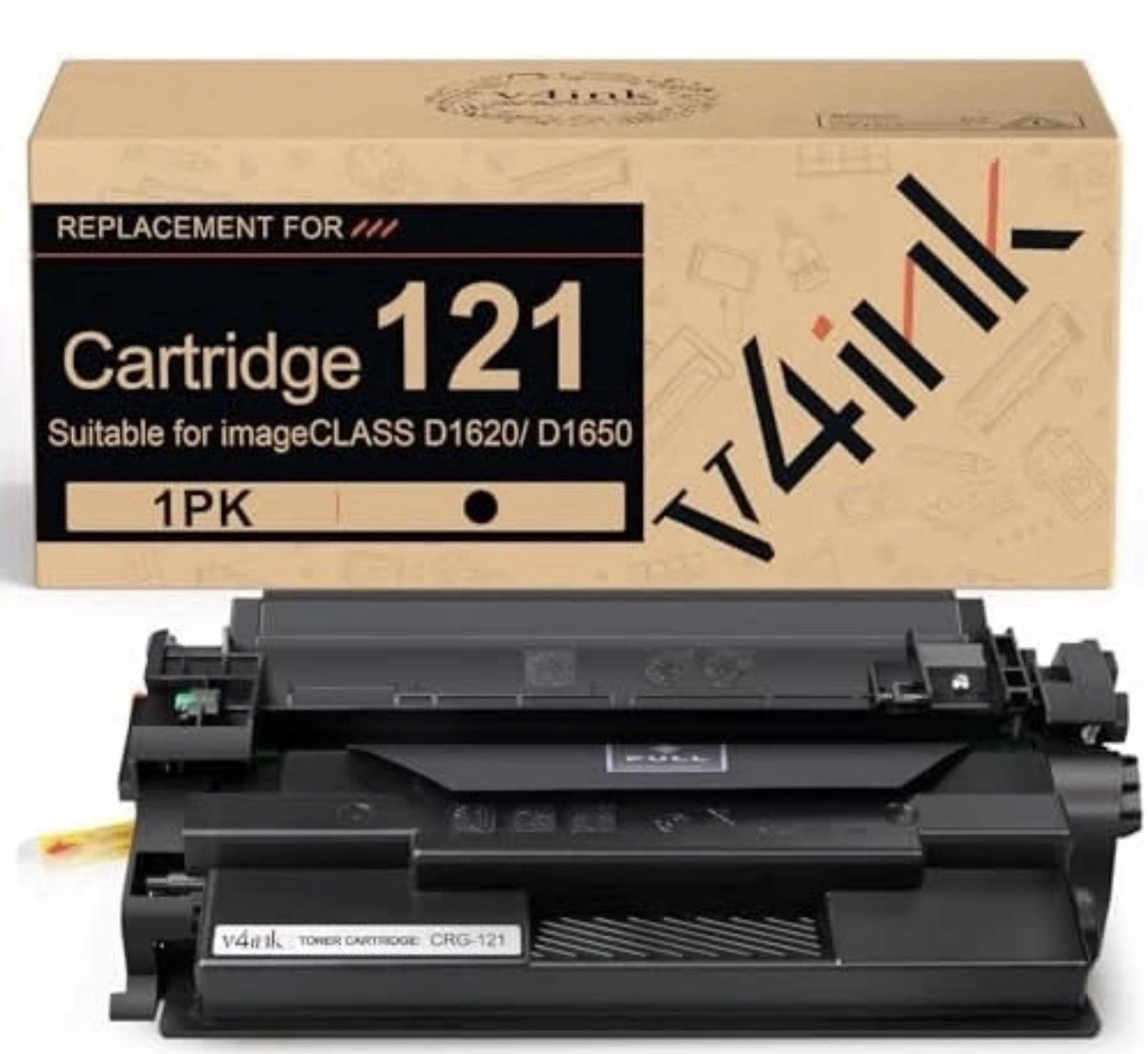 v4ink 121, 121H Black Toner Cartridge High Yield 5000 Pages 1-Pack New