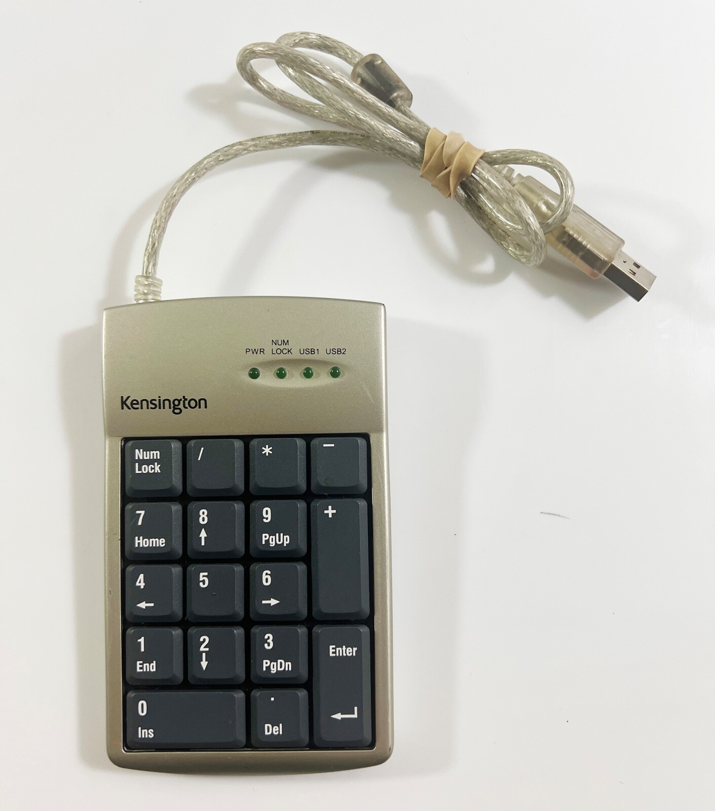 Kensington Pocket Wired KeyPad with 2-Port USB Hub, Model #33006