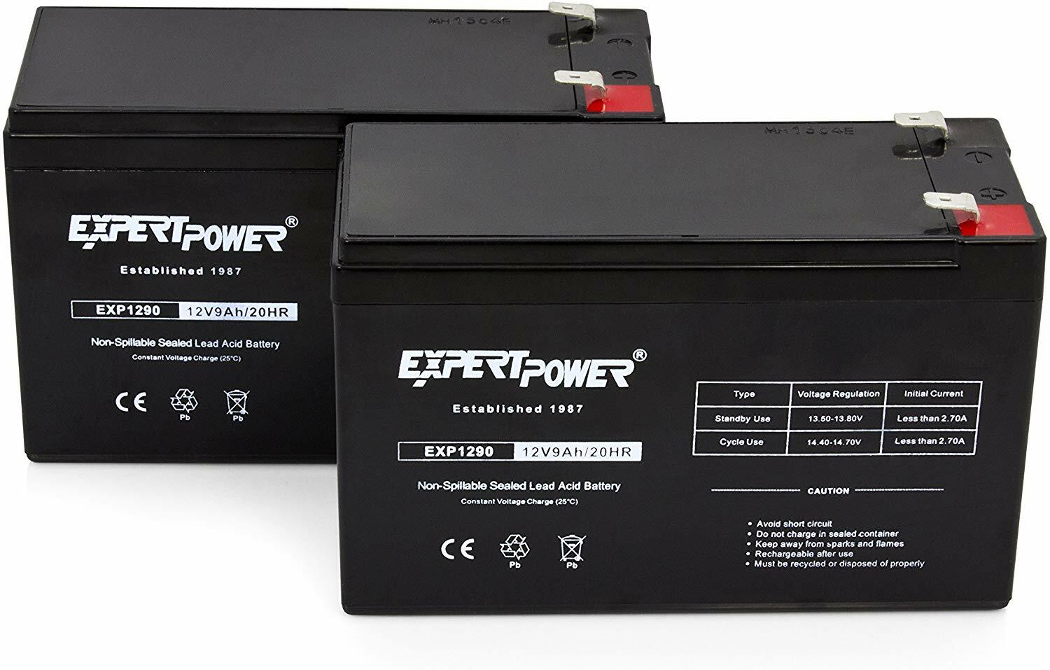 12V 9Ah SLA Backup Battery for APC, UPS, XS1500 ;  and RBC5 -2PK