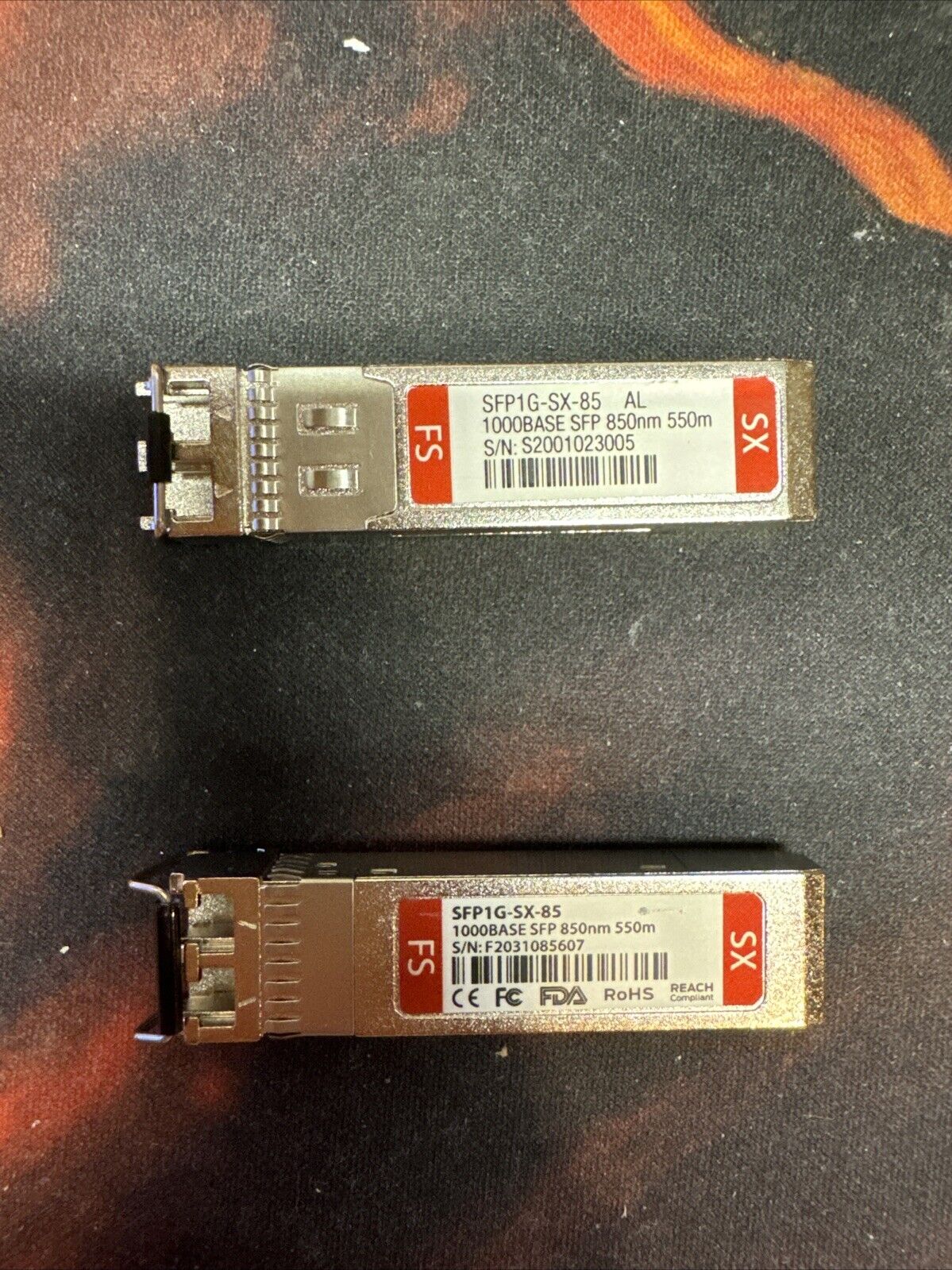 Pair Of 2 SFP1G-SX-15 Fiber Transceivers 