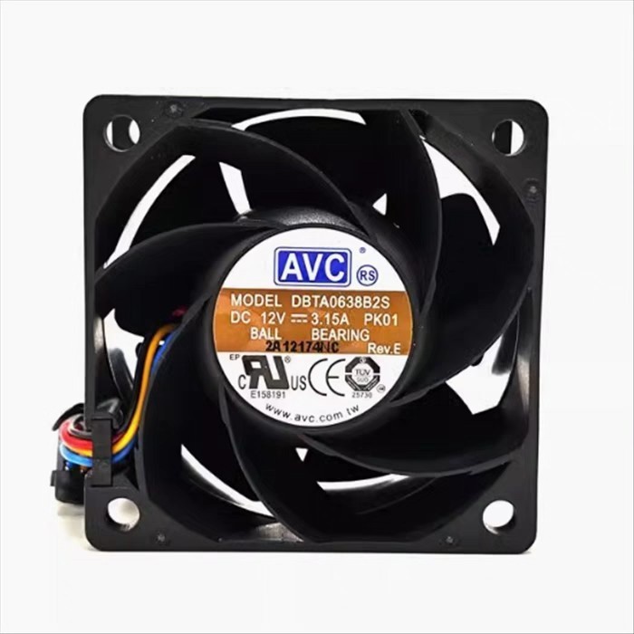 AVC DBTA0638B2S 6038 DC12V 3.15A 6CM 4-Wire PWM High Airflow Cooling Fan