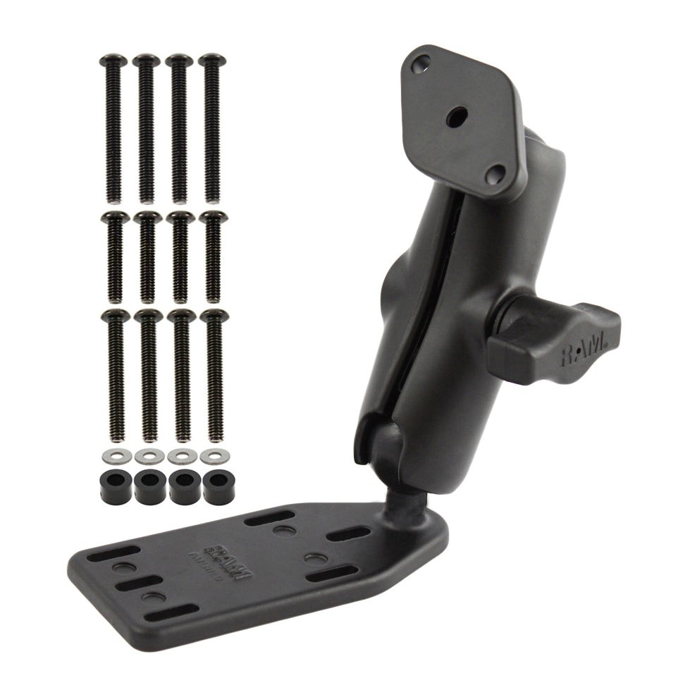 RAM-B-183U  RAM Offset Reservoir Cover Double Ball Mount...
