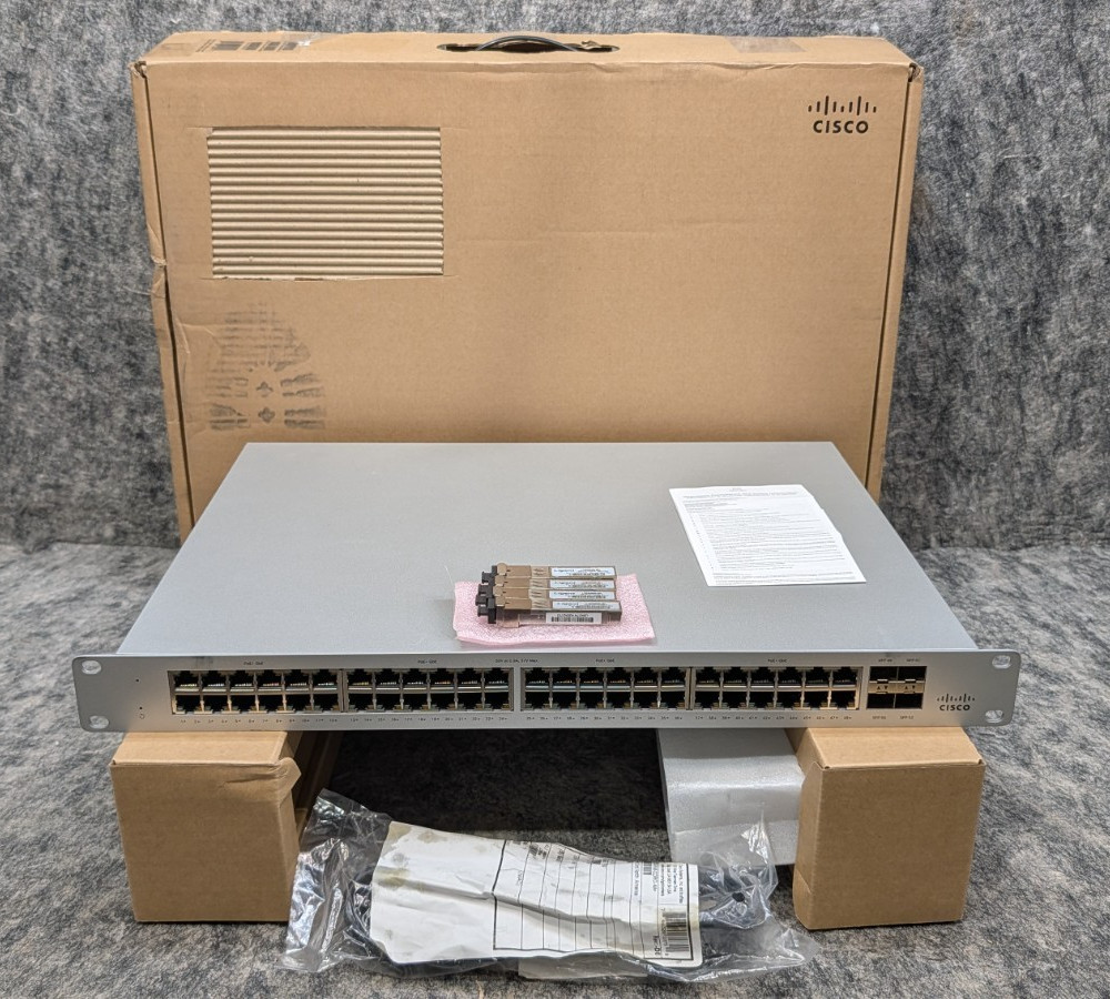 Cisco Meraki MS130-48P-HW Gigabit PoE Switch 48-Port - Claimed for Parts