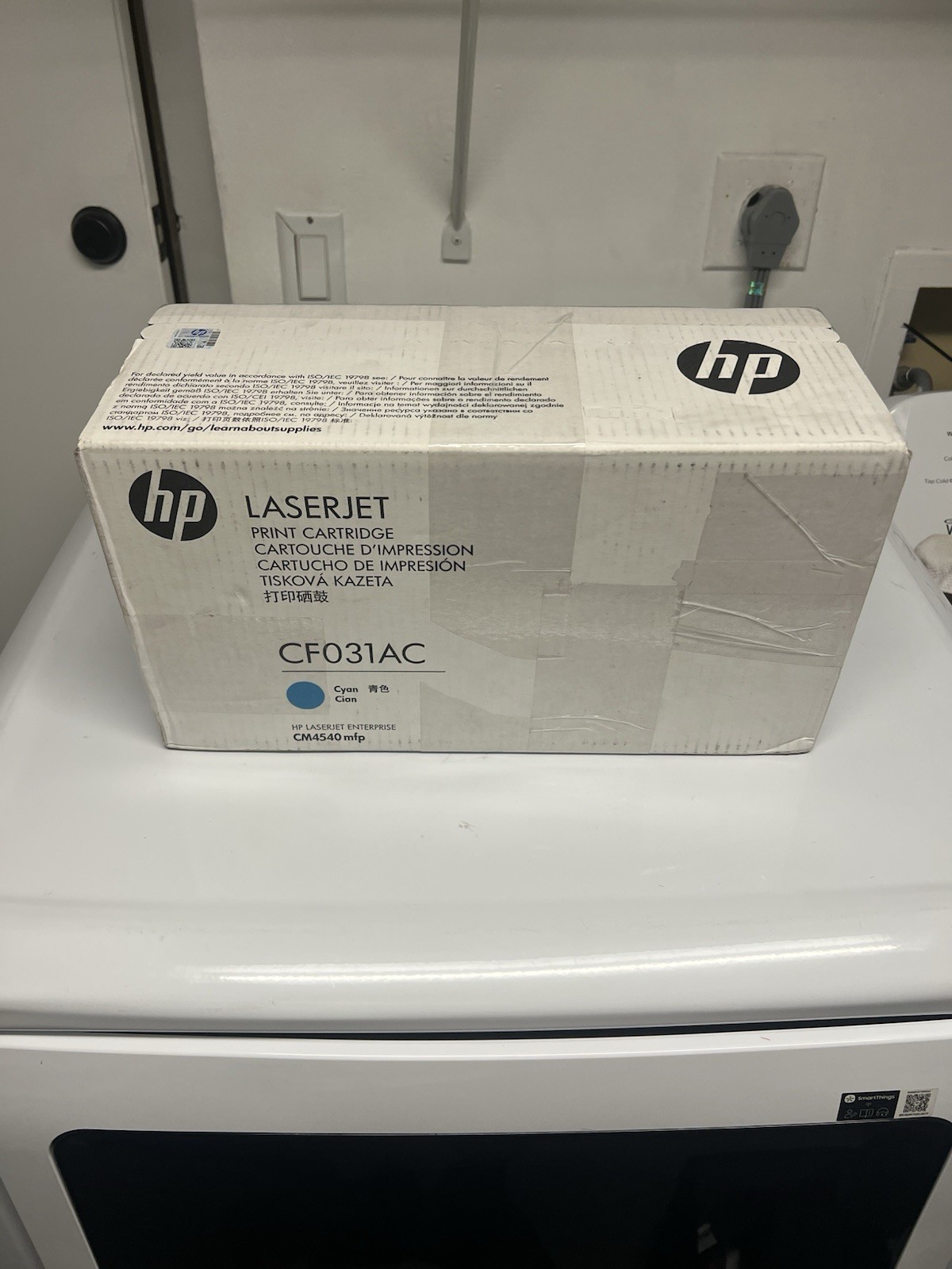Genuine HP CF031AC Cyan Toner Cartridge HP LaserJet CM4540mfp New Sealed T9-A10