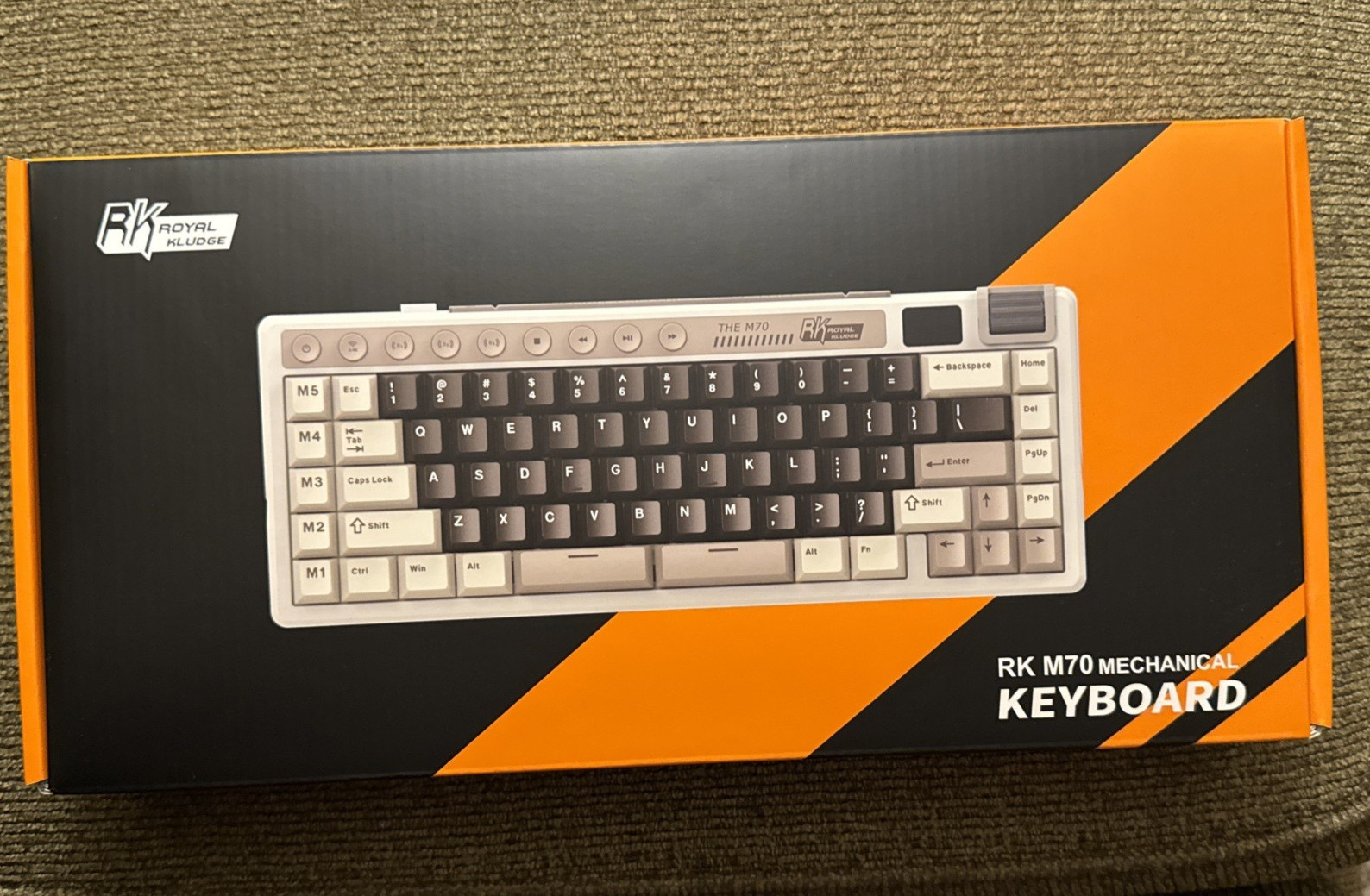 NEW RK M70 Mechanical Keyboard Tri-Mode Cream Switch Royal Kludge RV $80