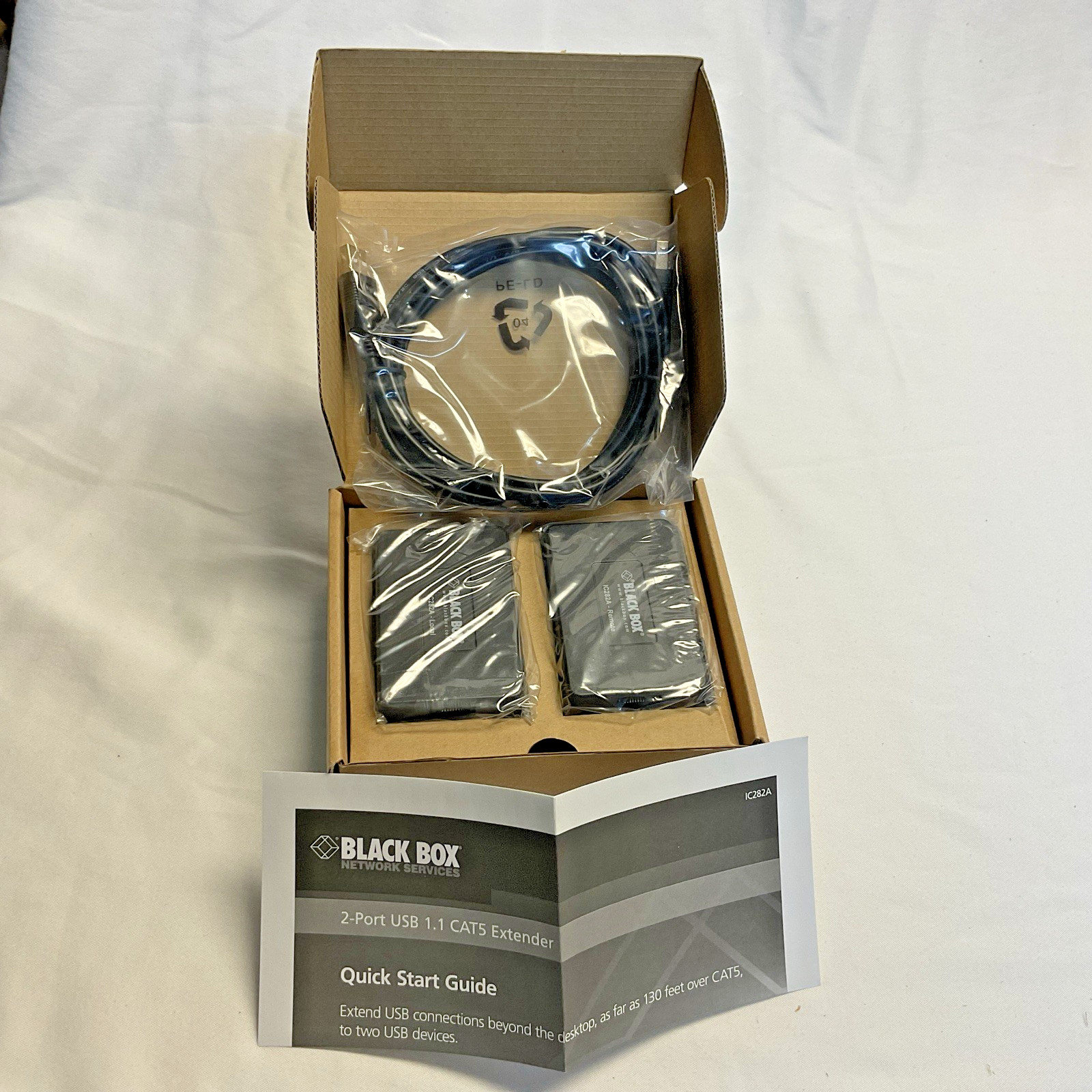 Black Box USB 1.1 CAT5 Extender 2-Port IC282A
