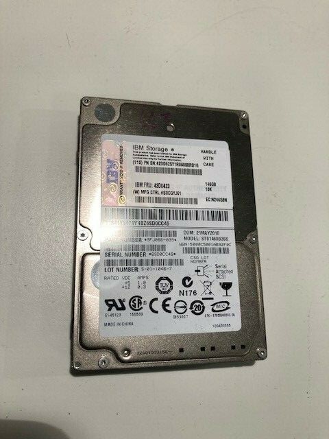 Genuine IBM Storage 146GB 10K 2.5" SAS Enterprise Server SFF HDD 42D0423 42D0625