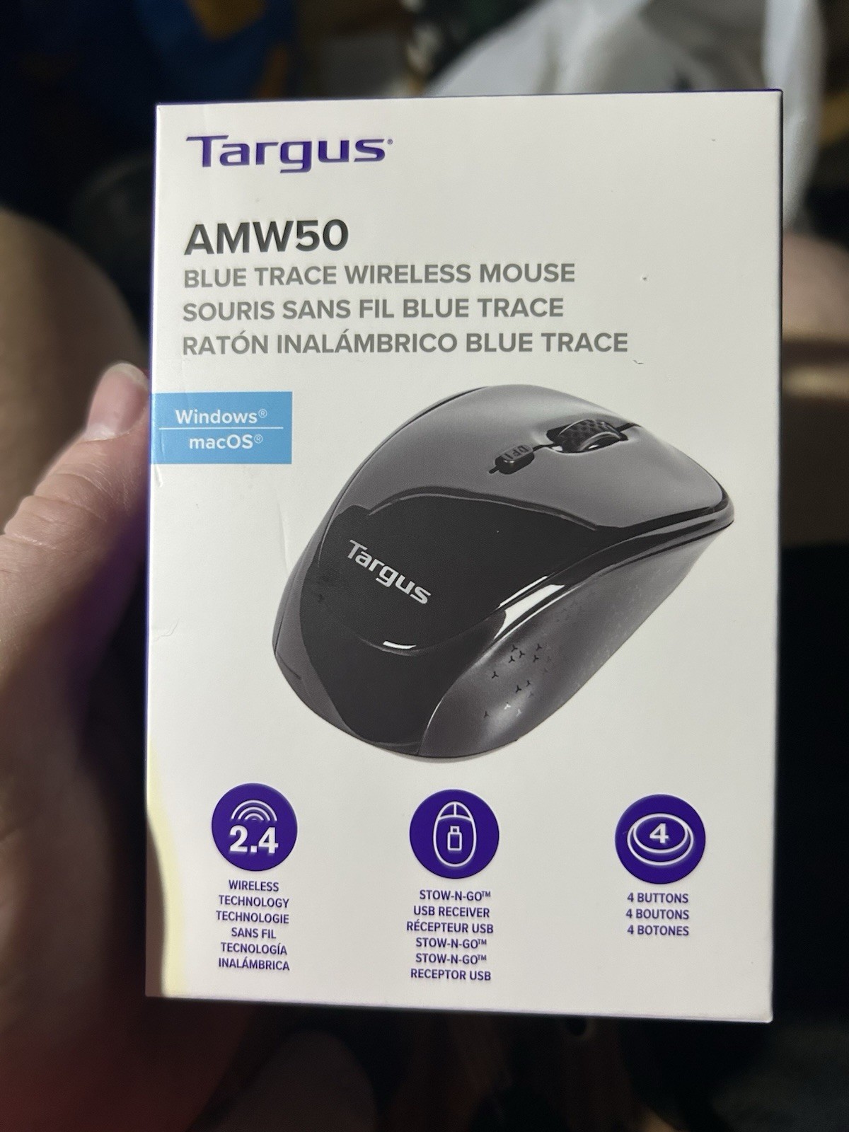Targus AMW50 Blue Trace Wireless Mouse Model# AMW620
