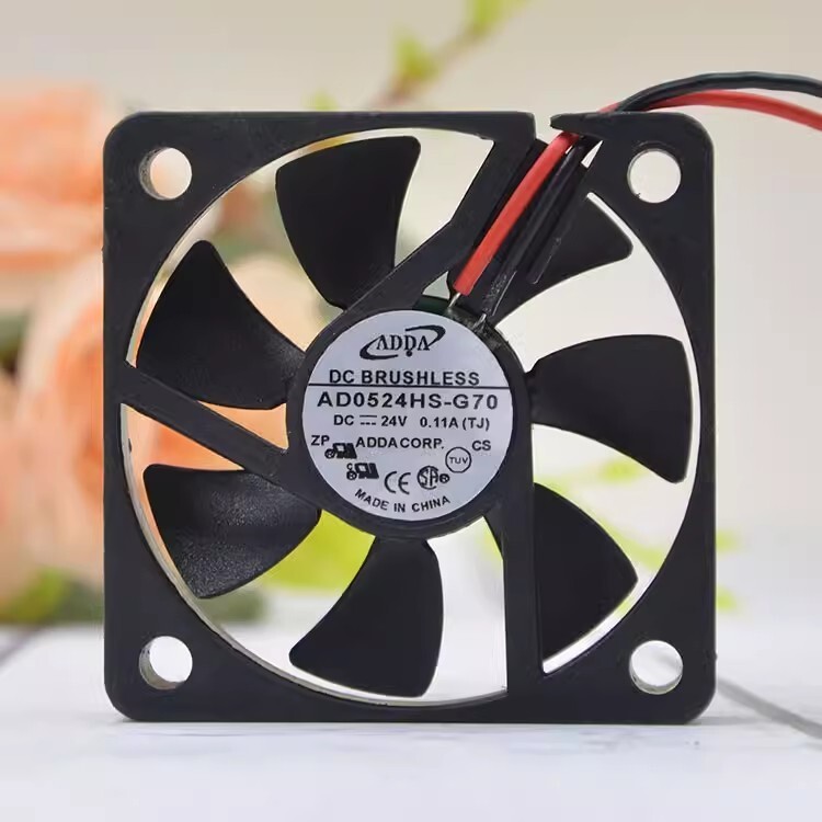 ADDA AD0524HS-G70 5010 DC24V 0.11A 5CM 2-Wire Silent Cooling Fan