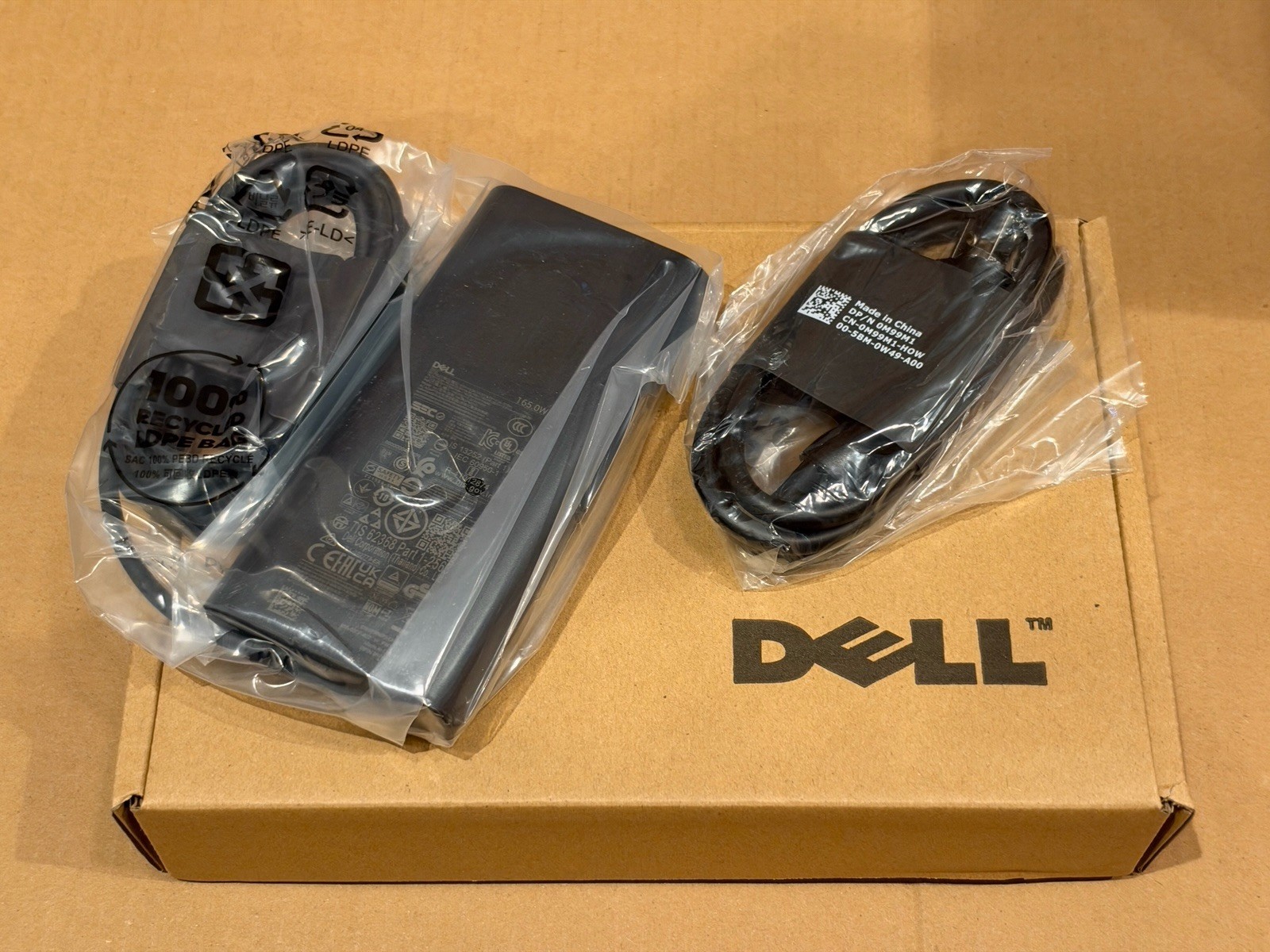 OEM Dell 165W USB-C GaN Power Charger Adapter for Dell XPS HA165PM210 DP/N RWMP9