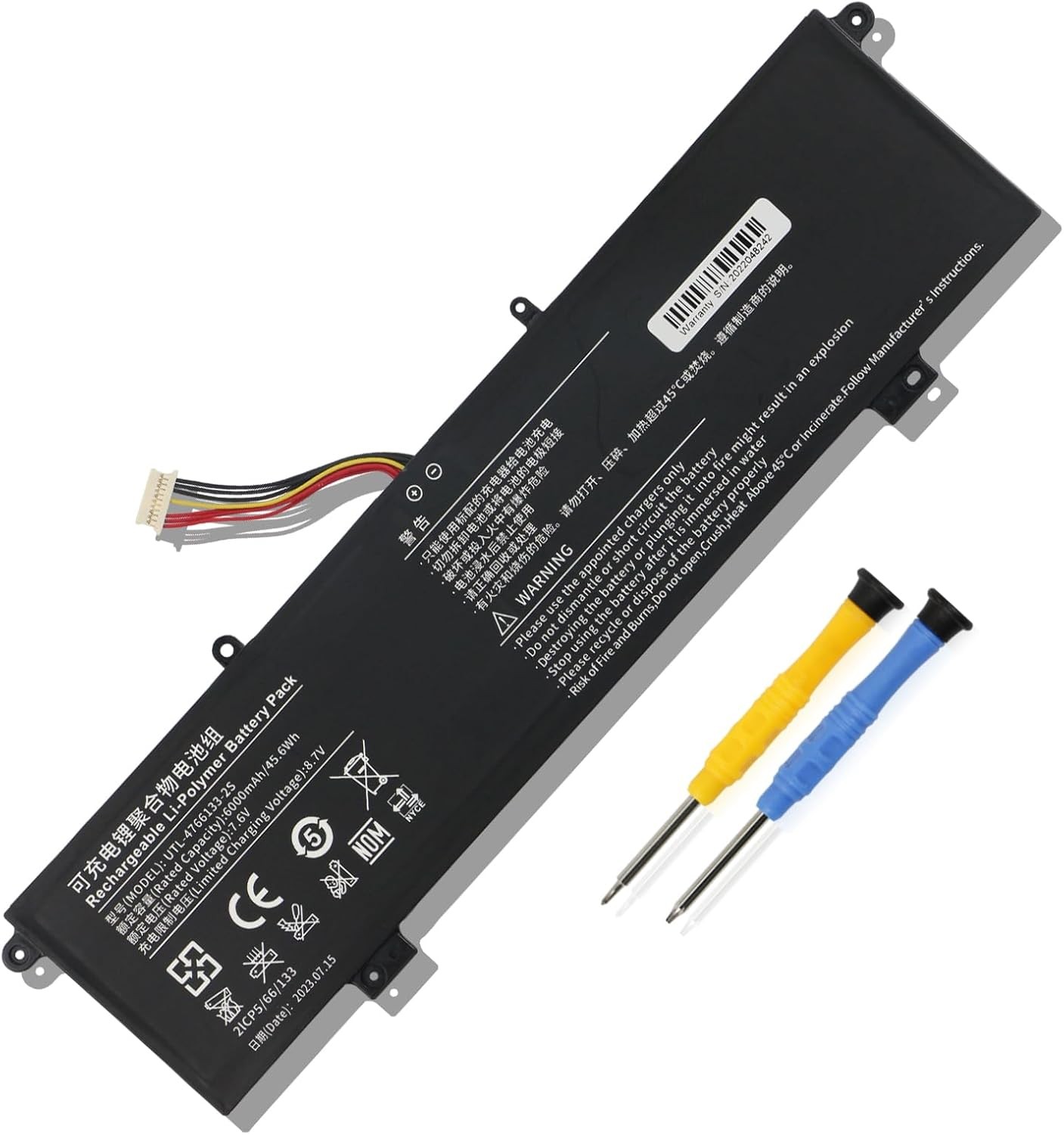 UTL 4766133 2S Battery for ONN Surf 100002434 100003497 Y1333W K1412W WU133W