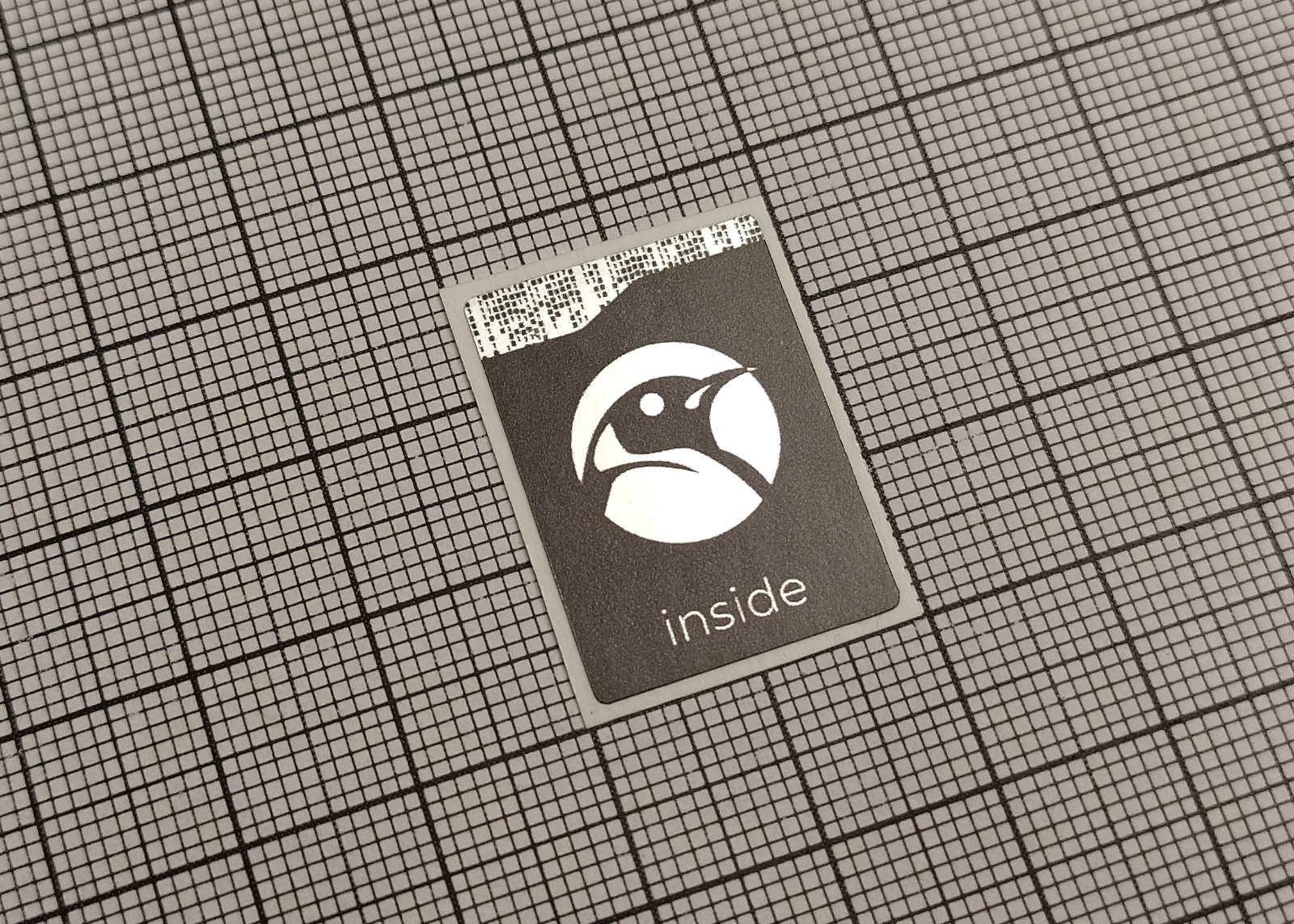 5 x Black & Silver Linux Inside v2 Stickers For The Computer Case 18 x 25 mm
