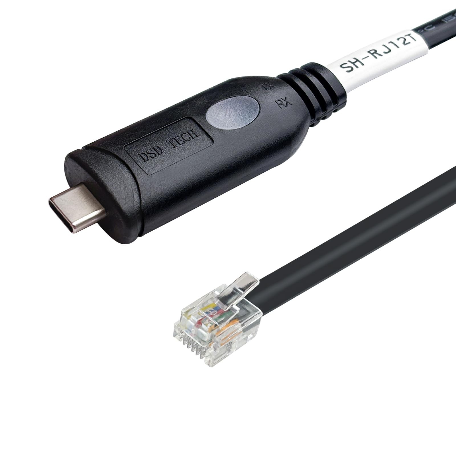 SHRJ12T USB C To RJ12 6P4C RS232 Serial Cable 1.8M/5.9FT AP77XX/78XX/79XX