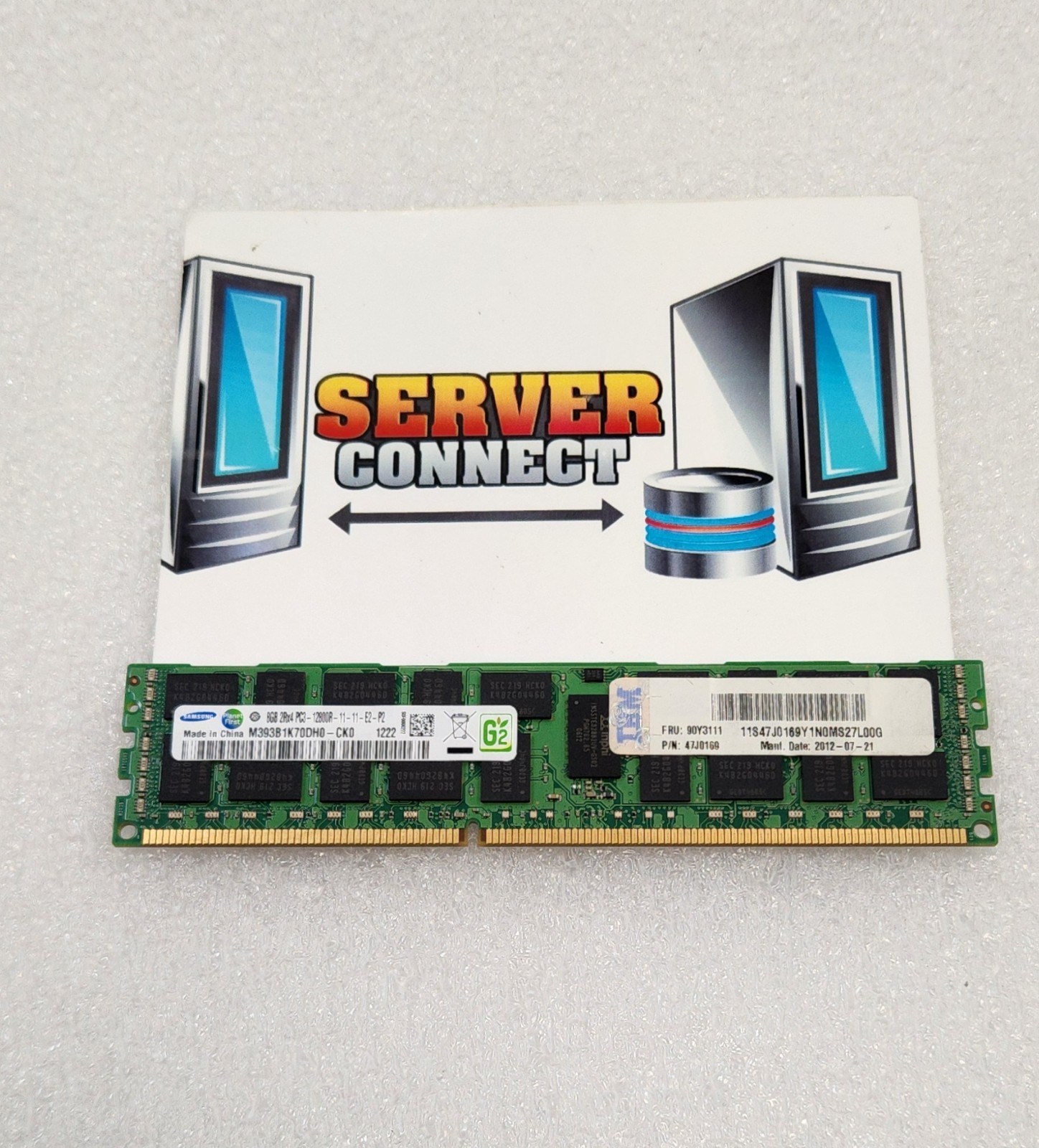 90Y3111 IBM 8GB (1 X8GB) 2RX4 PC3-12800R MEMORY KIT 47J0169 90Y3109