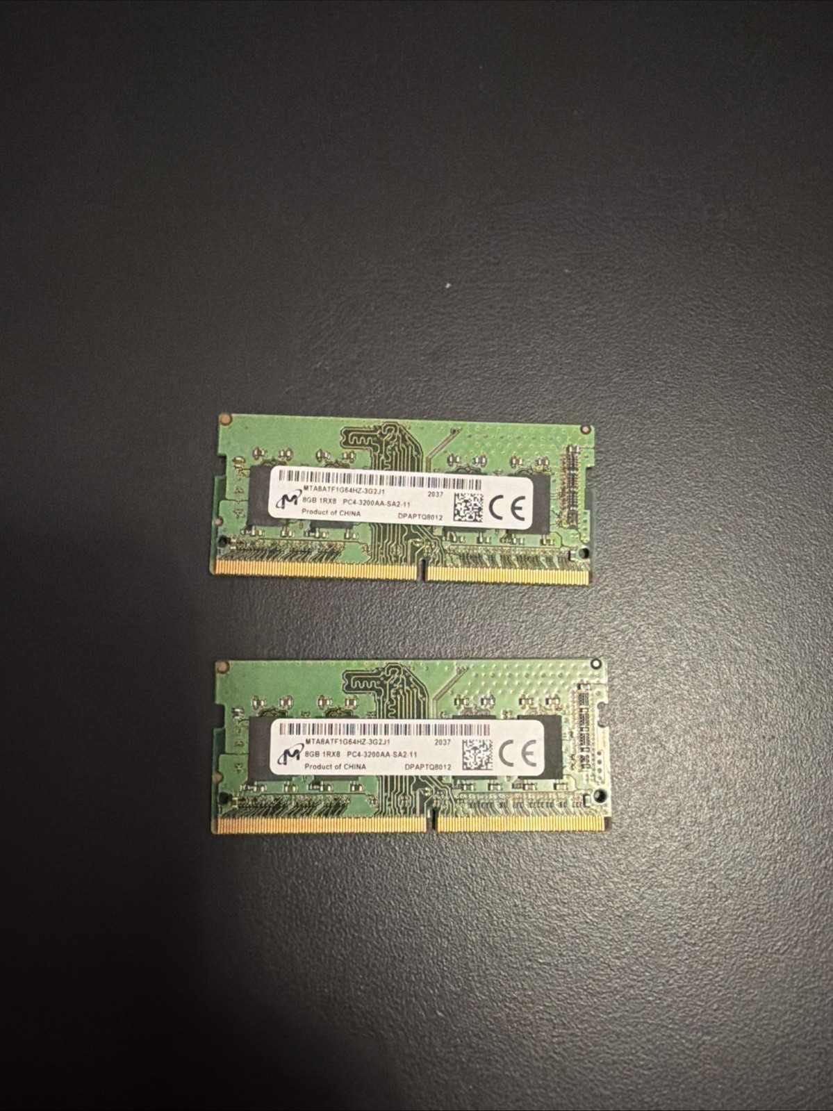 Micron 16GB Kit (2x8GB) DDR4-3200 Laptop RAM SO-DIMM MTA8ATF1G64HZ-3G2J1