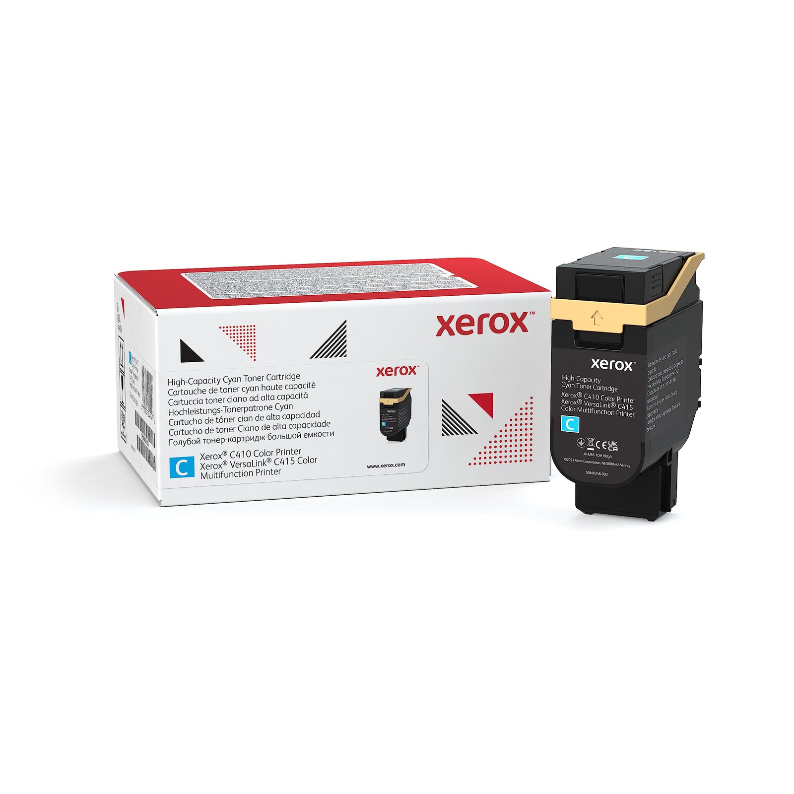 Xerox Genuine C410 Cyan HIGH Capacity Toner Cartridge (7000 Pages) -006R04686