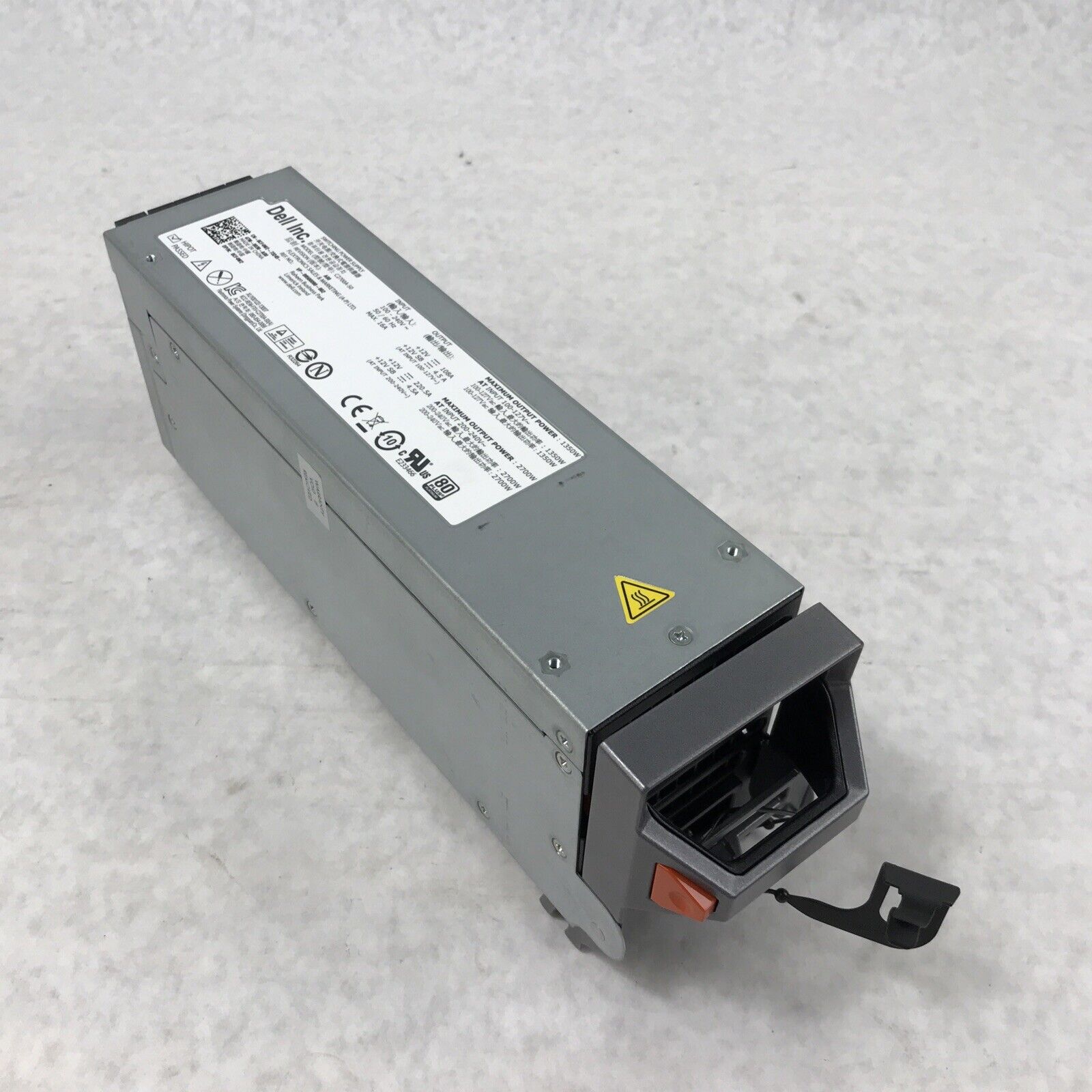 Dell CF4W2 C2700A-50 240V 16A 2700W Switching Power Supply 80+ Platinum MW3H3