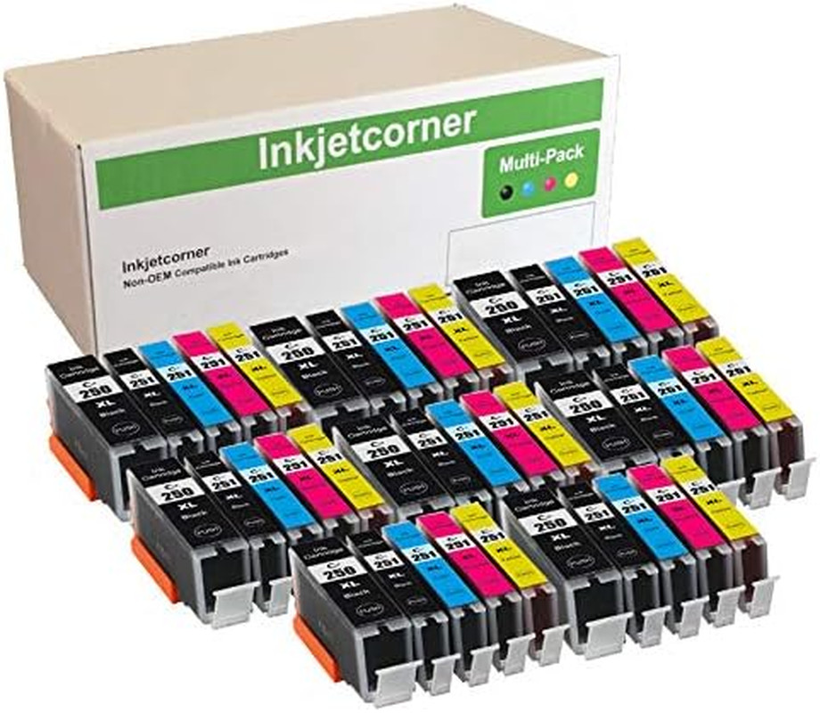 Compatible Ink Cartridges Replacement for PGI-250XL CLI-251XL PGI-250 CLI-251 fo