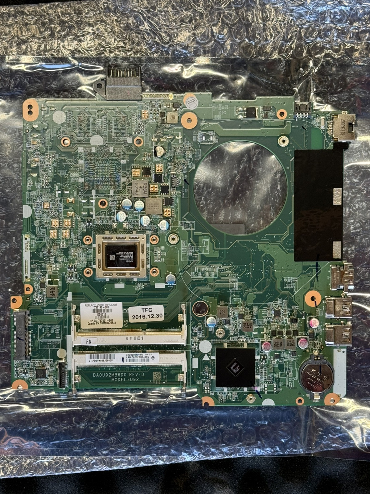 NEW HP Pavilion 15-N Series Laptop Motherboard AMD A8-4555M APU 737140-501