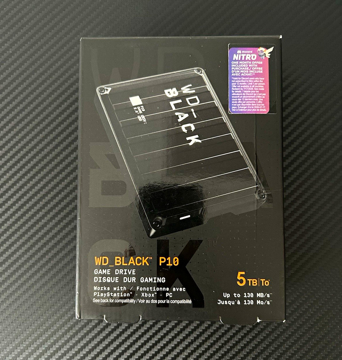 WD_BLACK P10 5TB Portable External HDD USB 3.0 Xbox/PS/PC GOOD CONDITION
