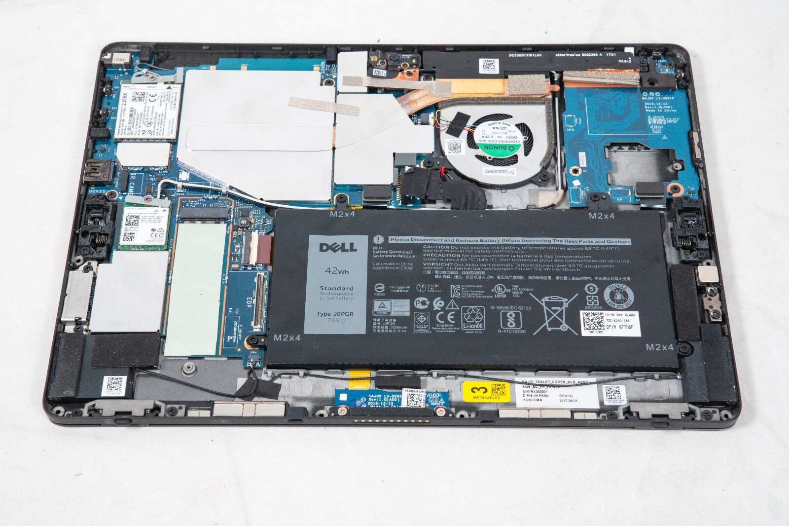 Dell Latitude 5285 2-in-1 i5 Motherboard with Case and battery